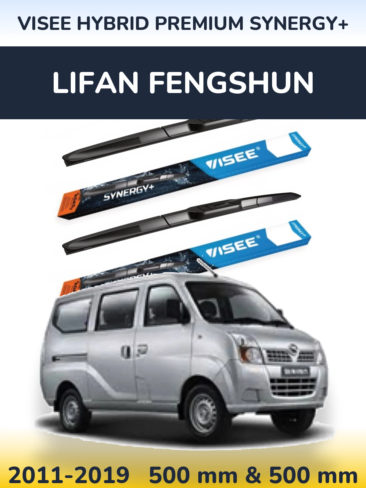 Torkarblad VISEE HYBRID PREMIUM SYNERGY+ för Lifan Fengshun