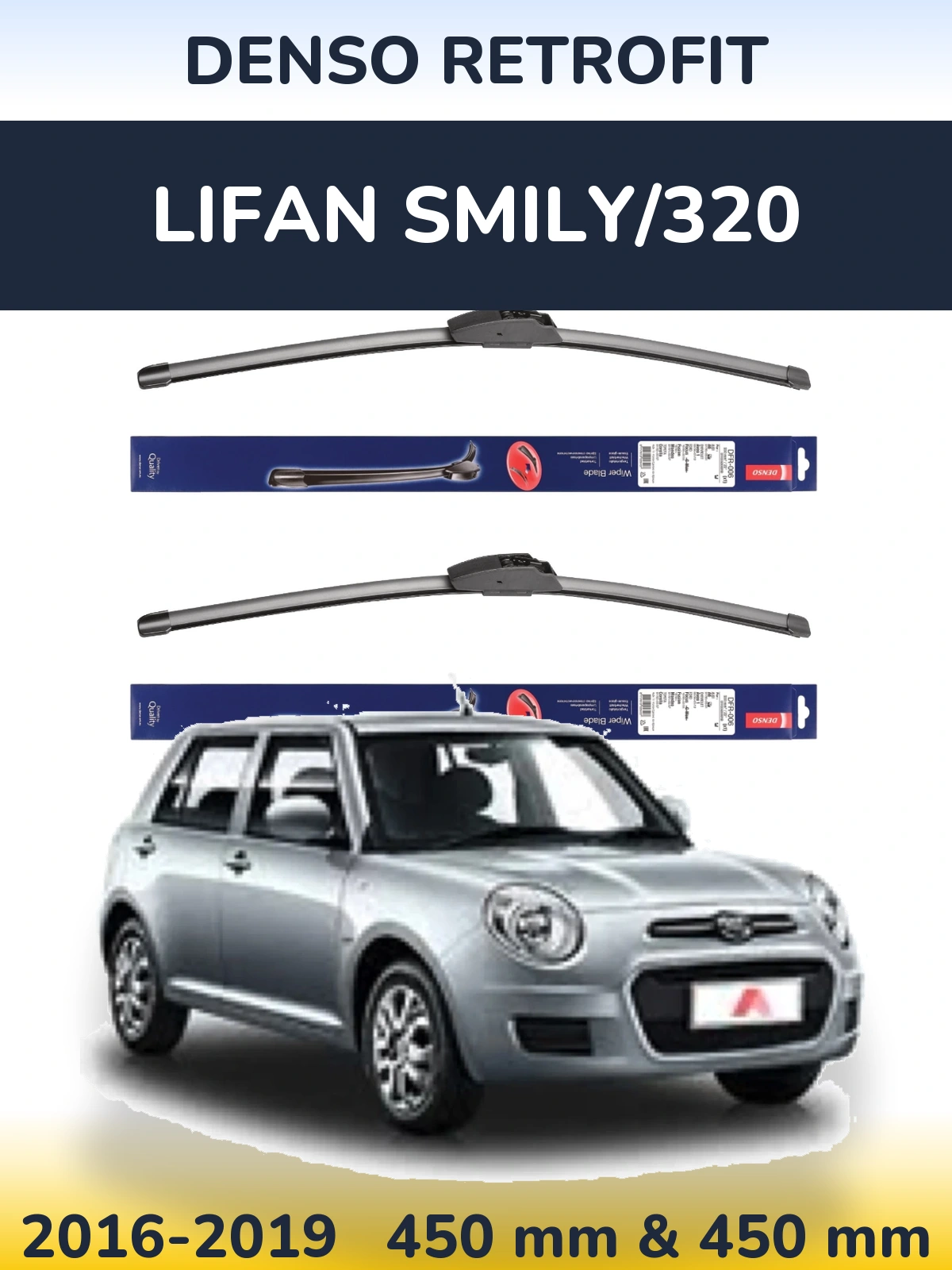 Torkarblad Denso Retrofit för Lifan Smily/320