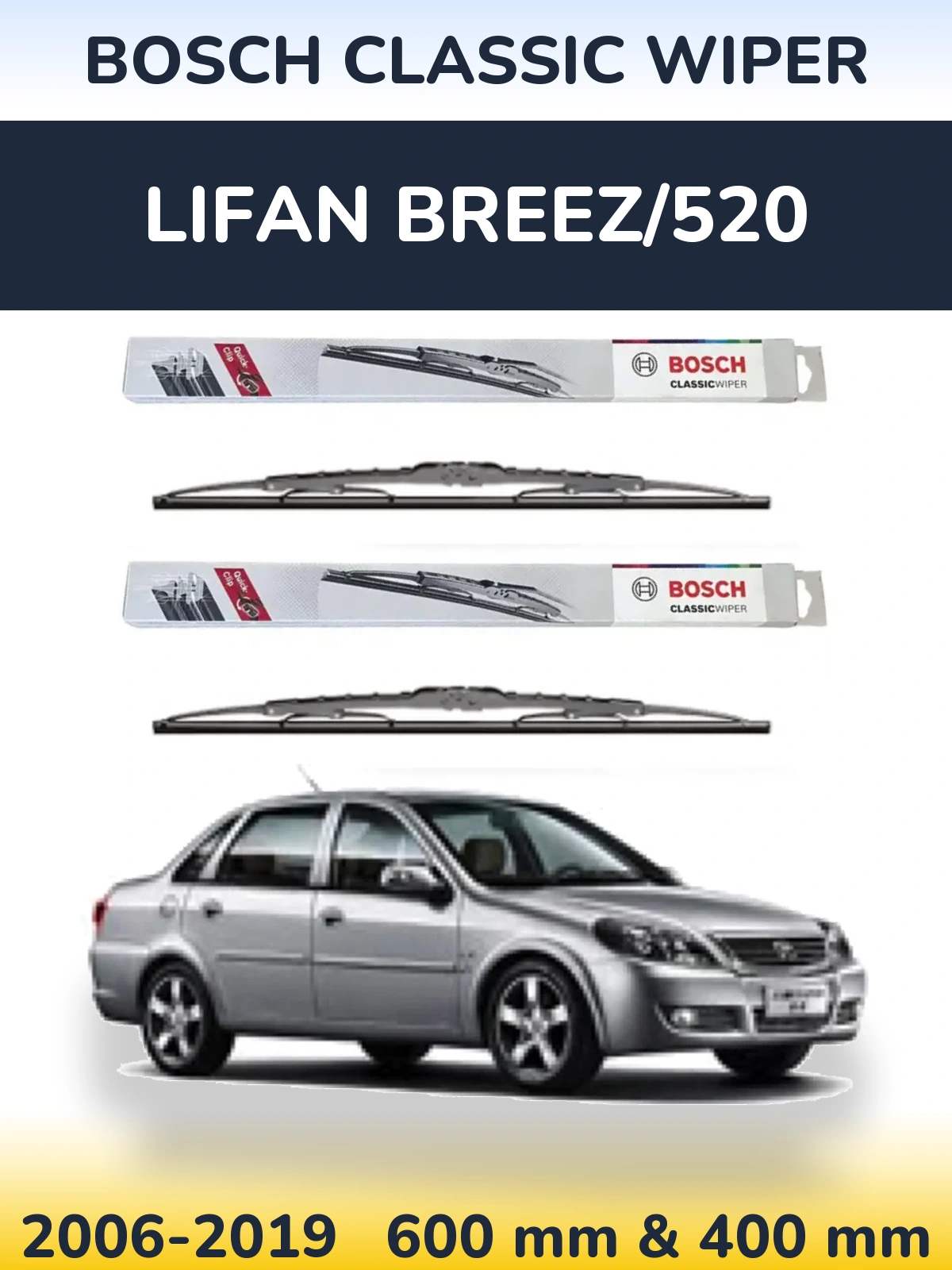 Torkarblad BOSCH Classic Wiper för Lifan Breez/520