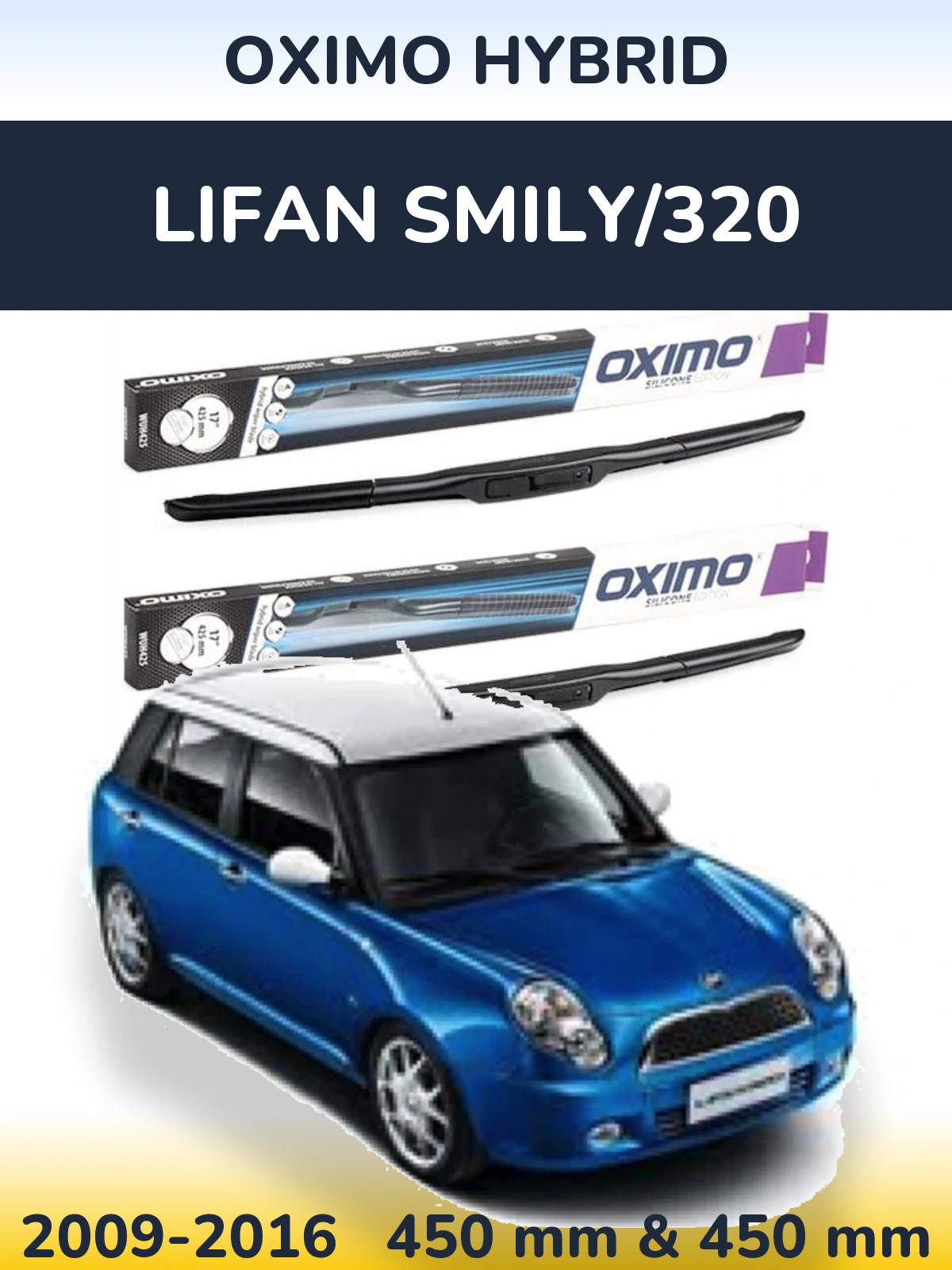 Torkarblad Oximo Hybrid för Lifan Smily/320