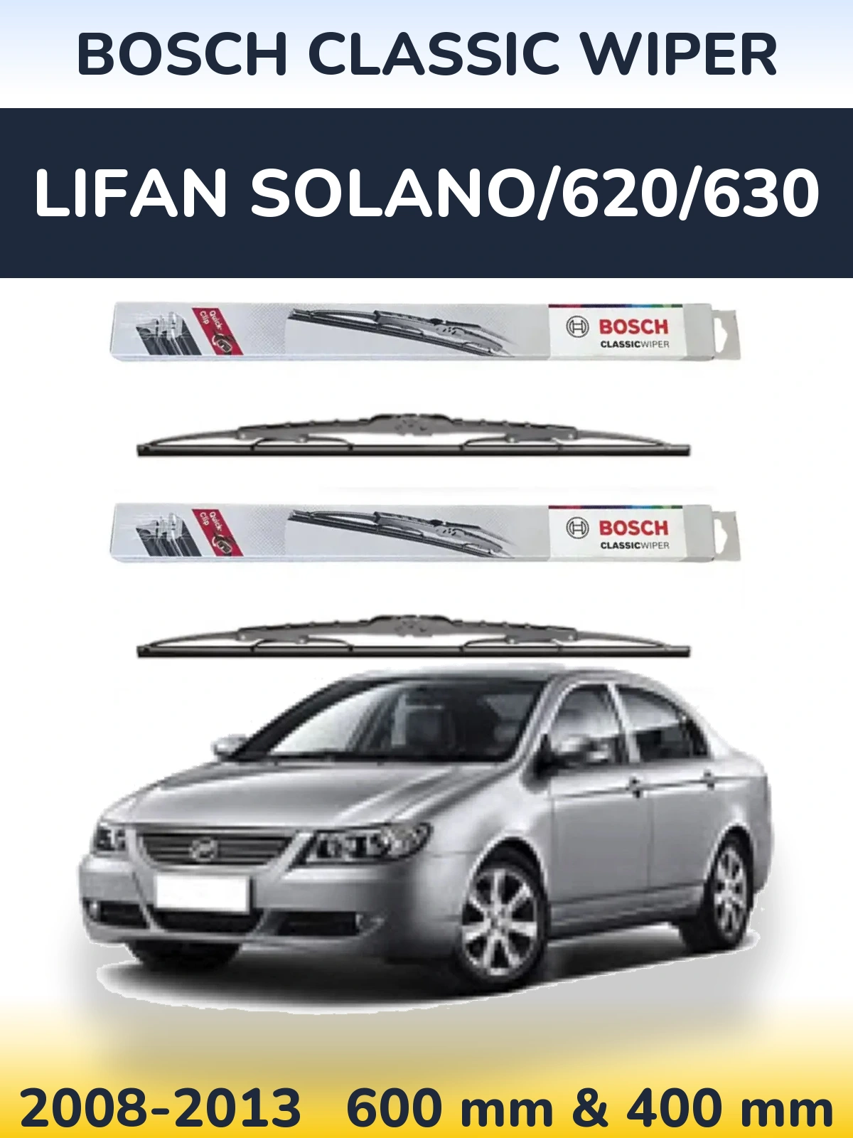 Torkarblad BOSCH Classic Wiper för Lifan Solano/620/630