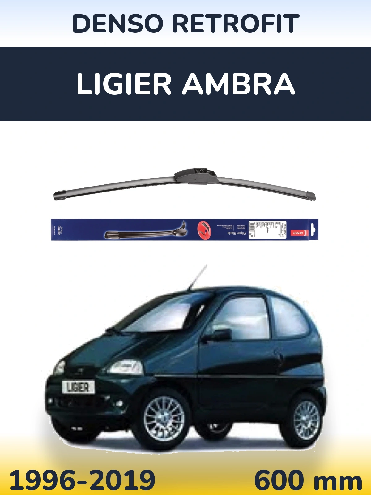 Torkarblad Denso Retrofit för Ligier Ambra