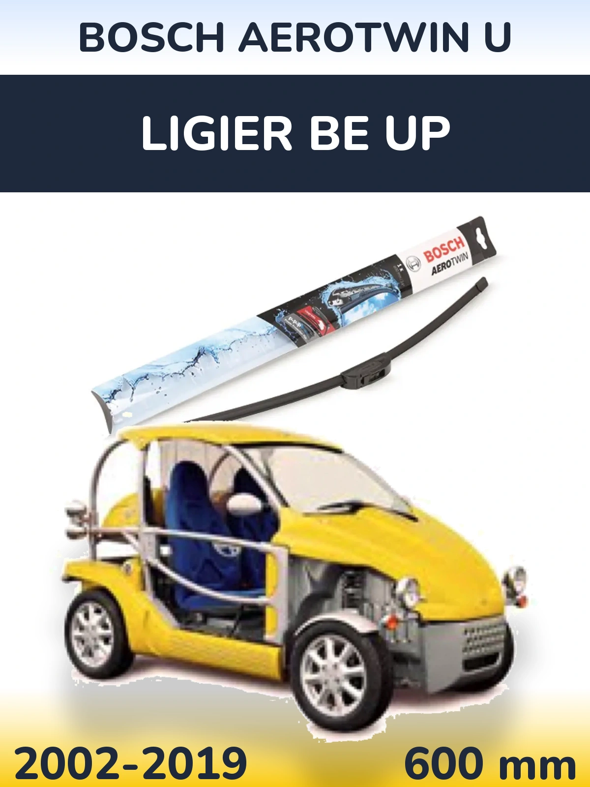 Torkarblad BOSCH AeroTwin U för Ligier Be Up