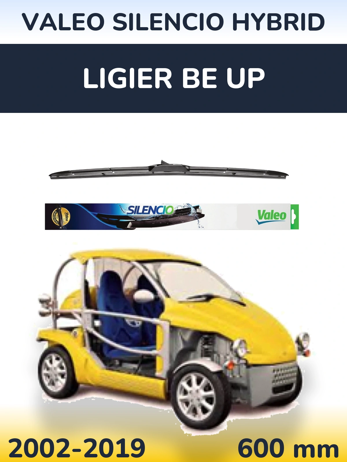 Torkarblad Valeo Silencio Hybrid för Ligier Be Up