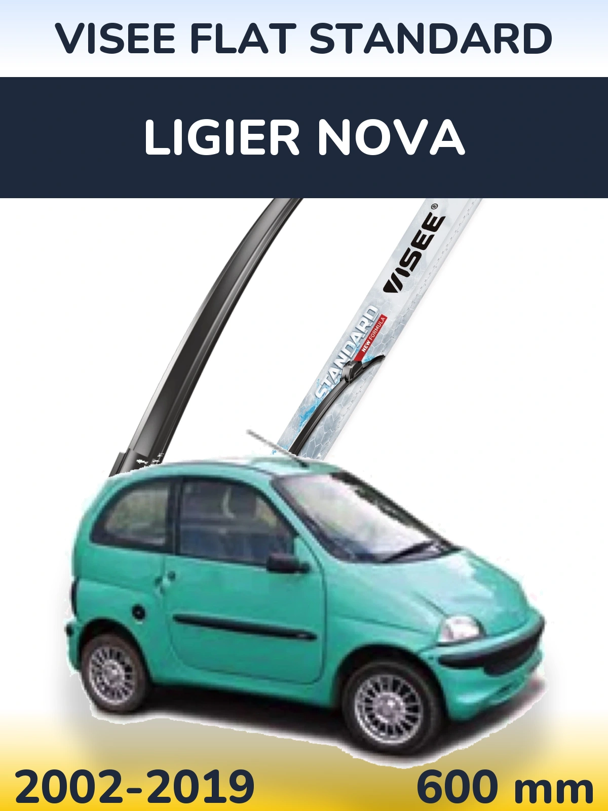 Torkarblad VISEE FLAT STANDARD för Ligier Nova