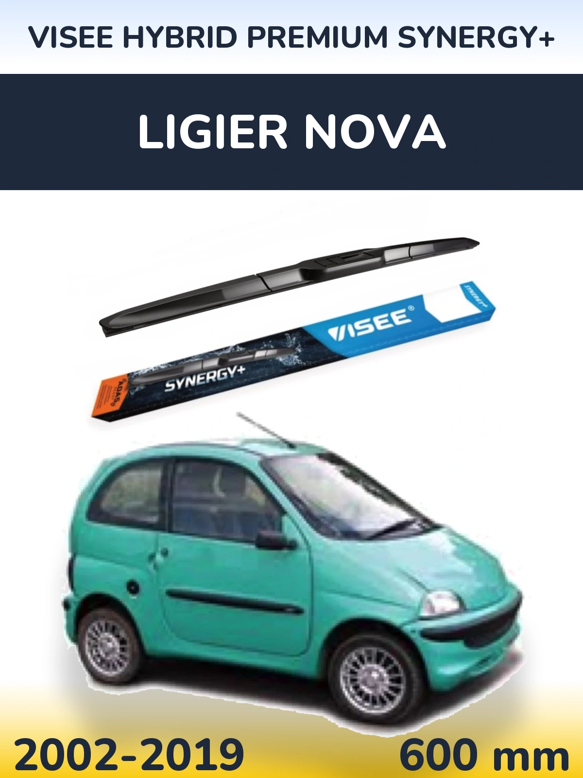Torkarblad VISEE HYBRID PREMIUM SYNERGY+ för Ligier Nova