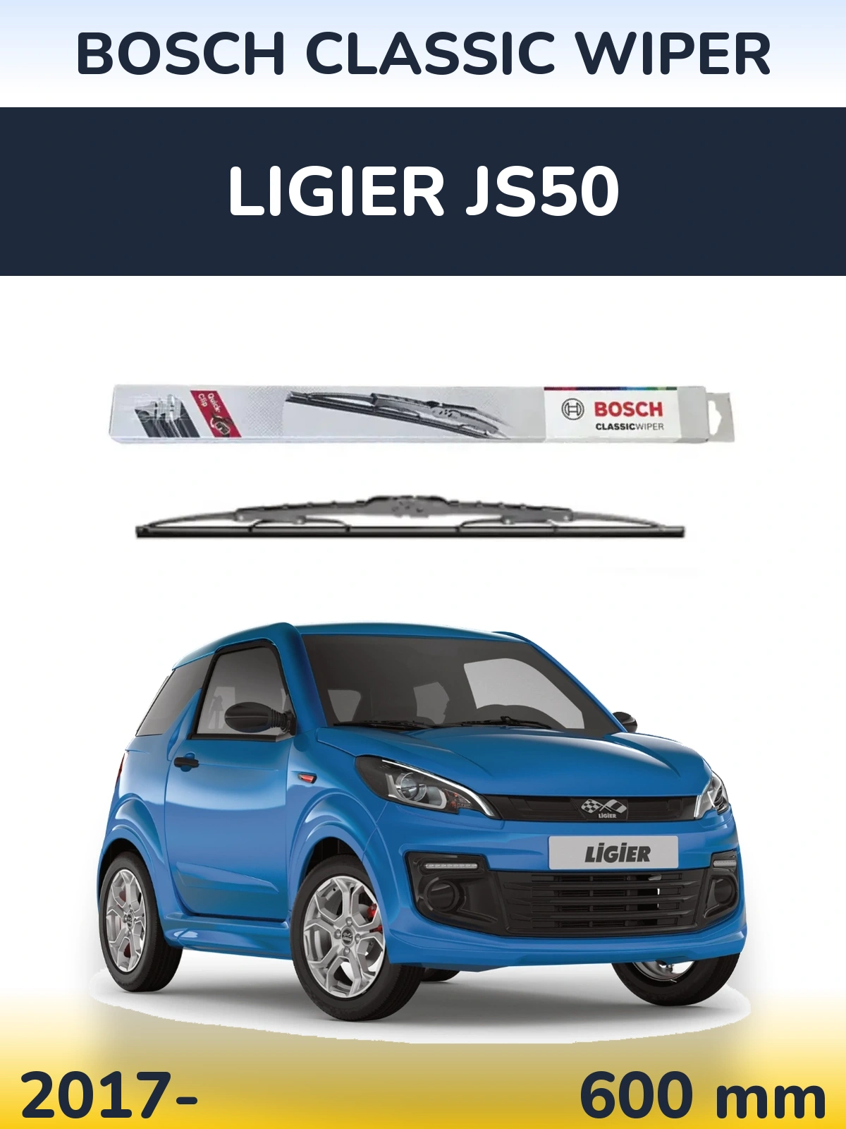 Torkarblad BOSCH Classic Wiper för Ligier JS50