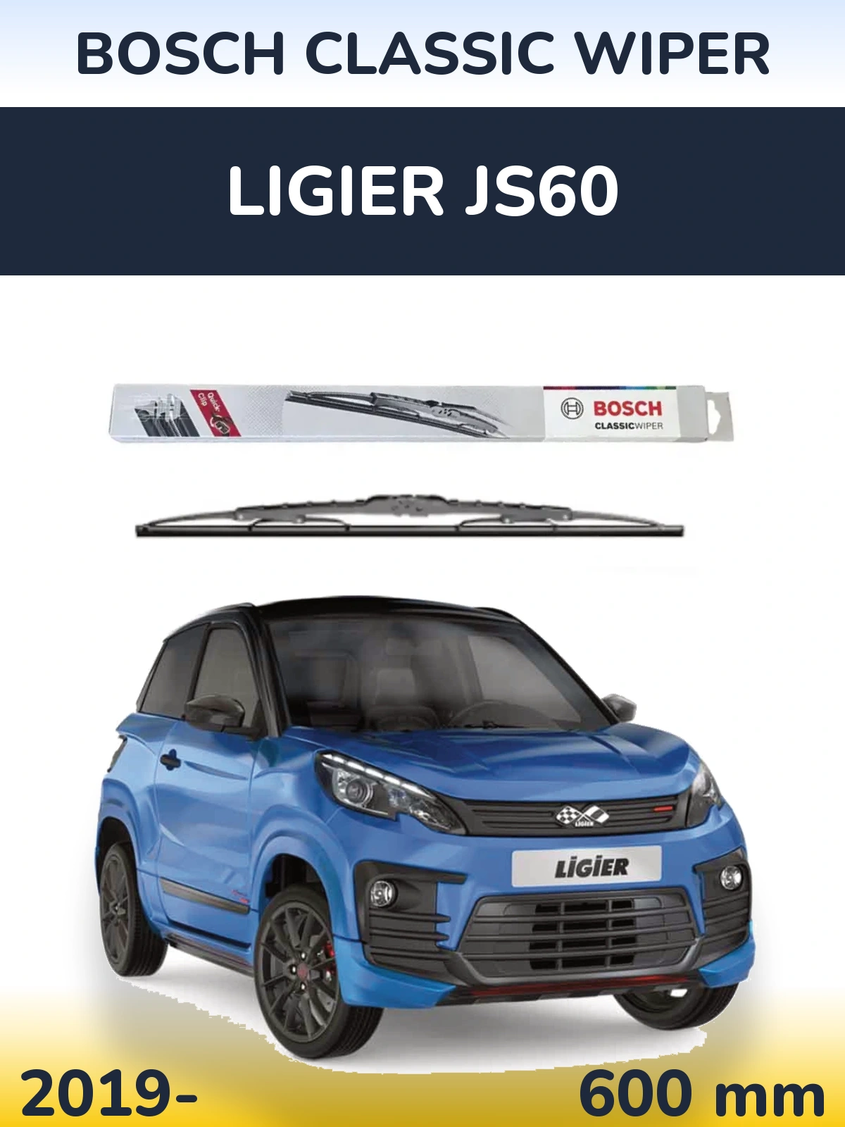 Torkarblad BOSCH Classic Wiper för Ligier JS60