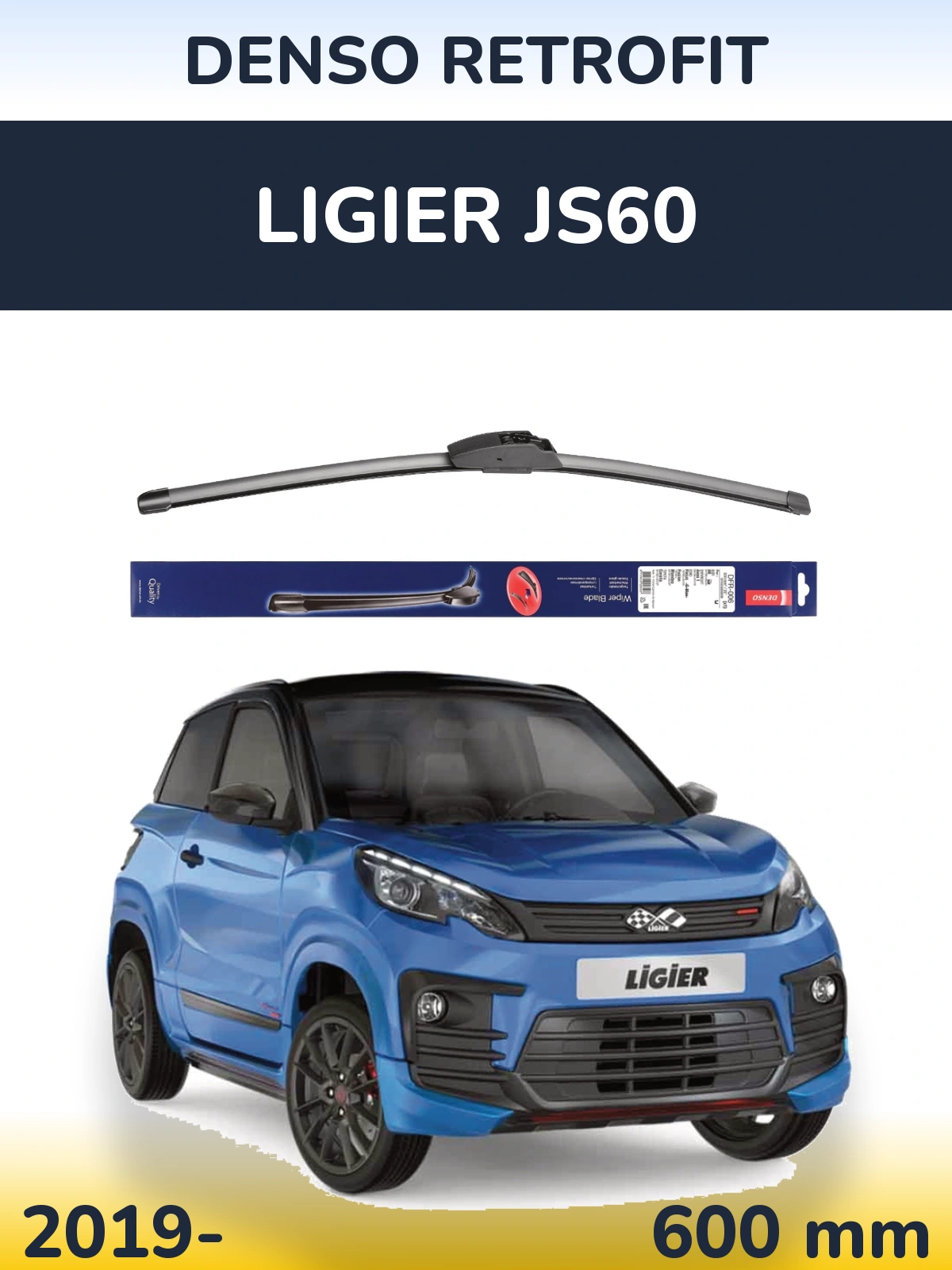 Torkarblad Denso Retrofit för Ligier JS60