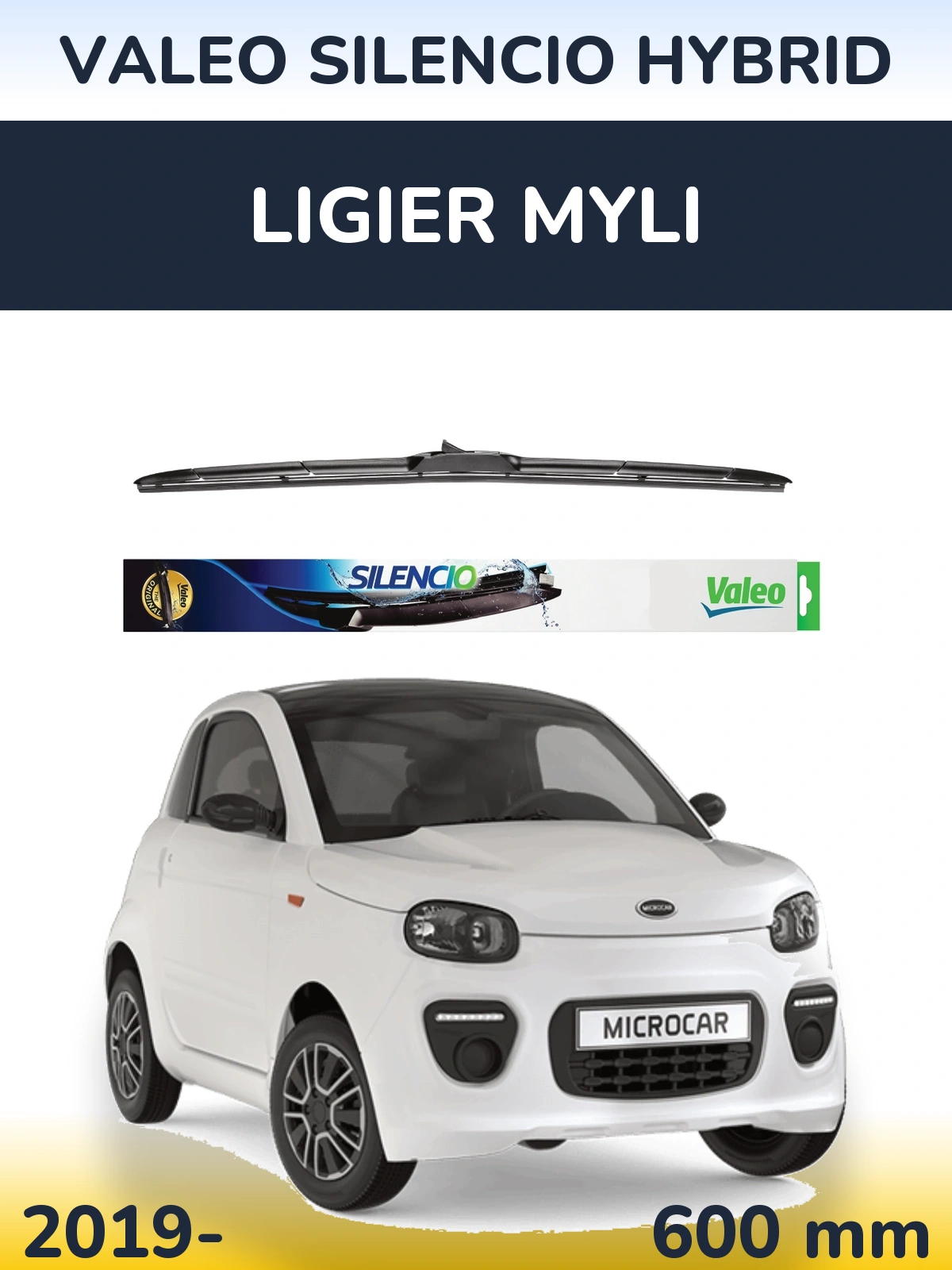 Torkarblad Valeo Silencio Hybrid för Ligier Myli
