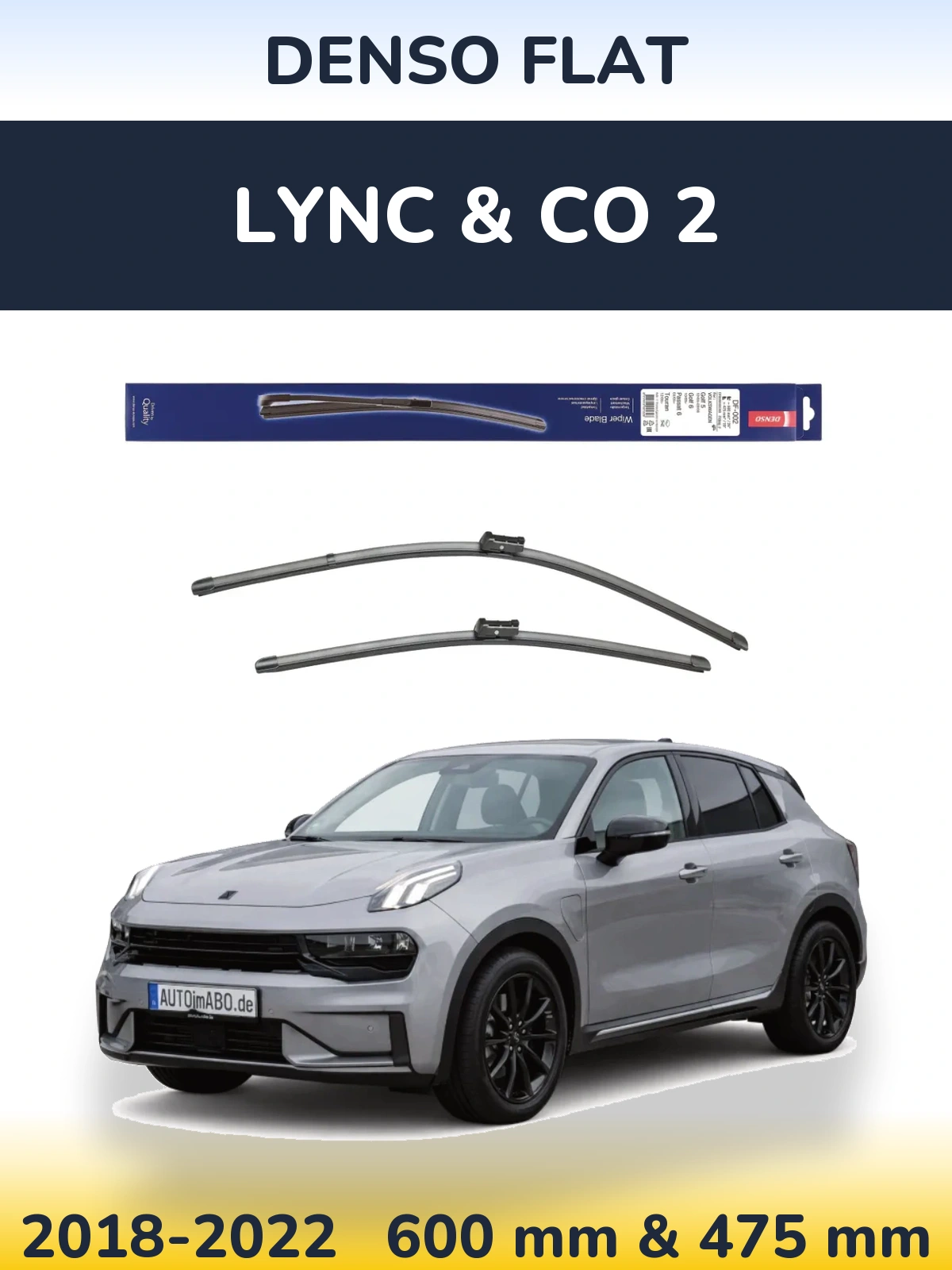Torkarblad Denso Flat för Lync & Co 2