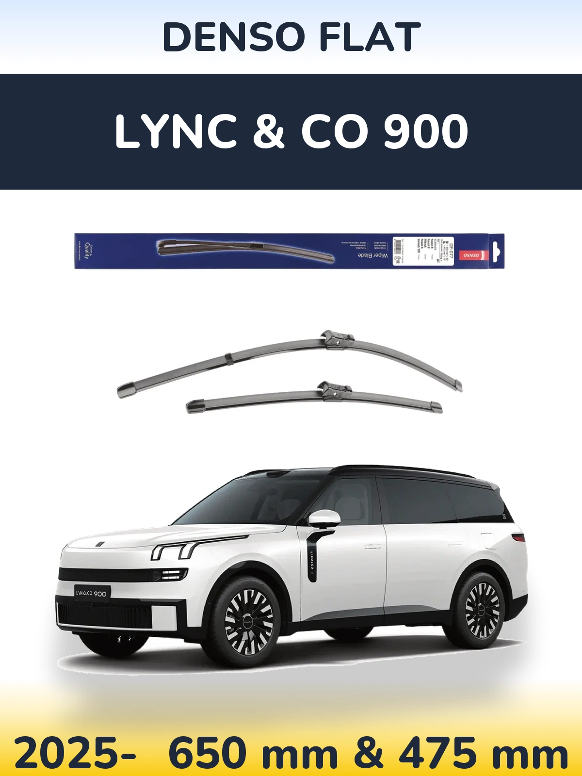 Torkarblad Denso Flat för Lync & Co 900