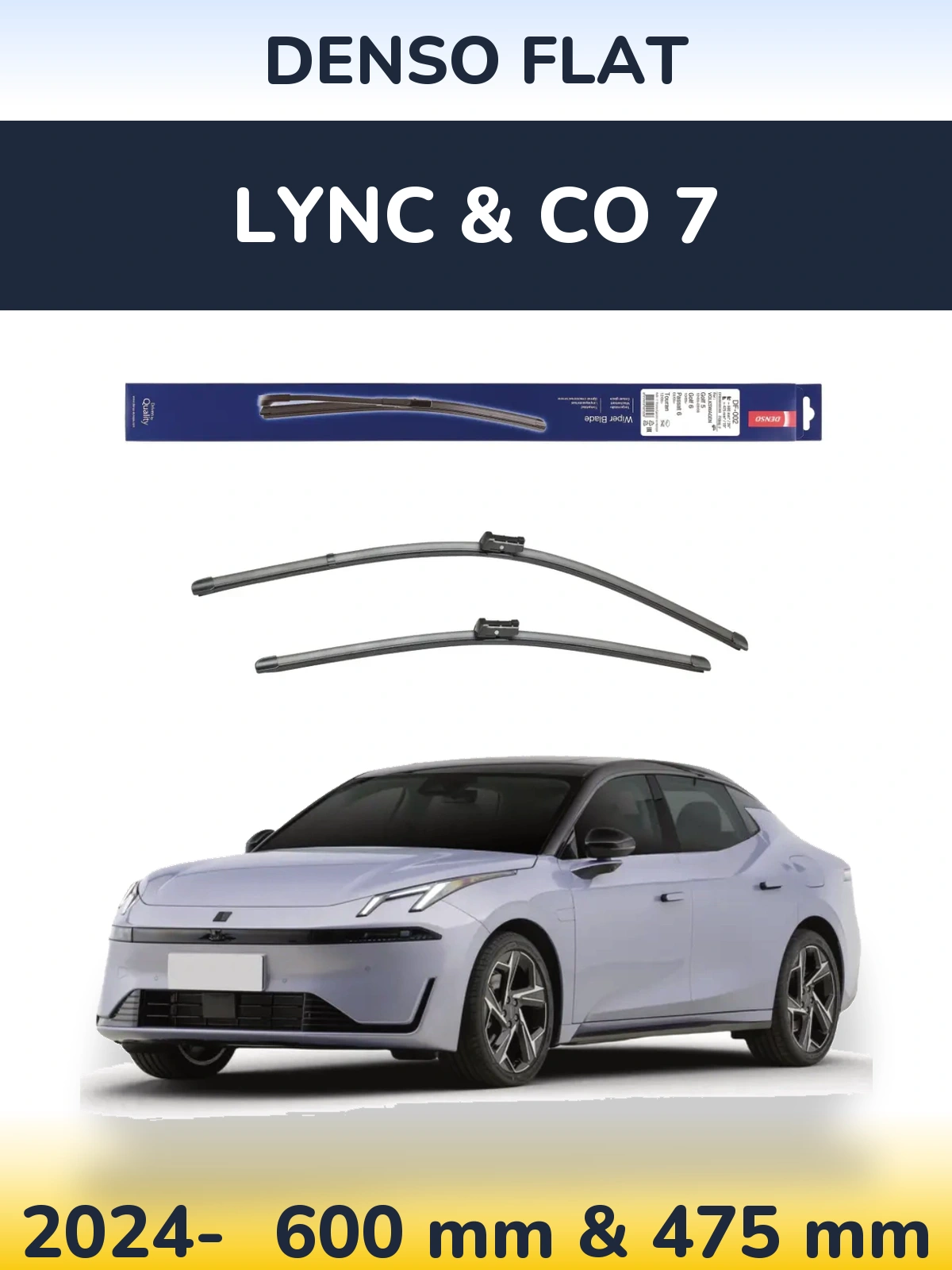 Torkarblad Denso Flat för Lync & Co 7