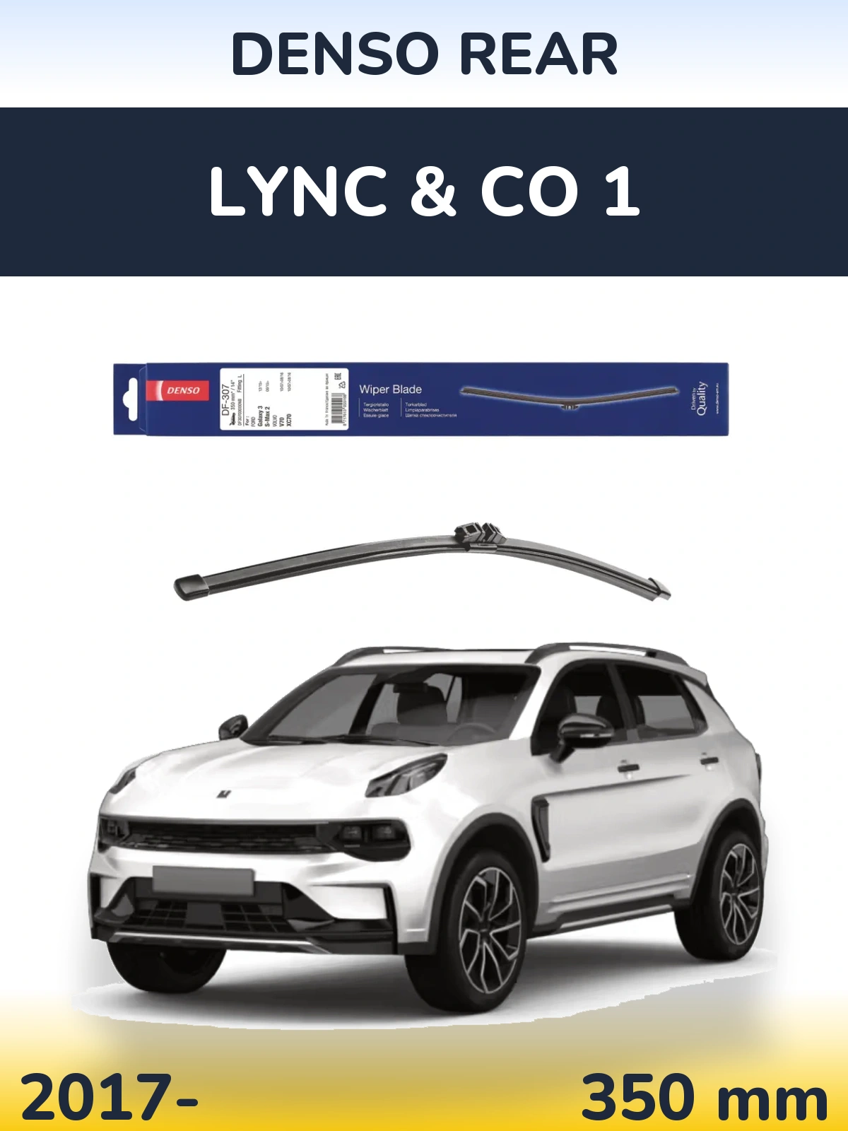 Torkarblad Denso Rear för Lync & Co 1