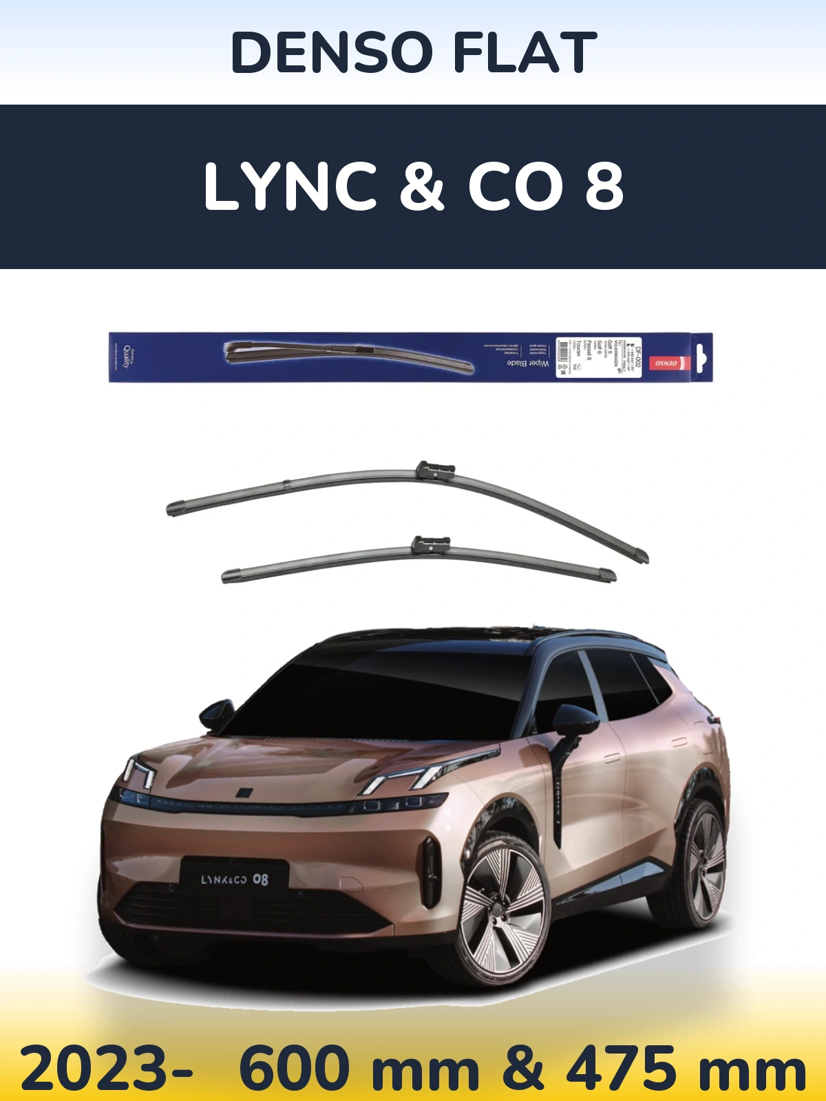 Torkarblad Denso Flat för Lync & Co 8