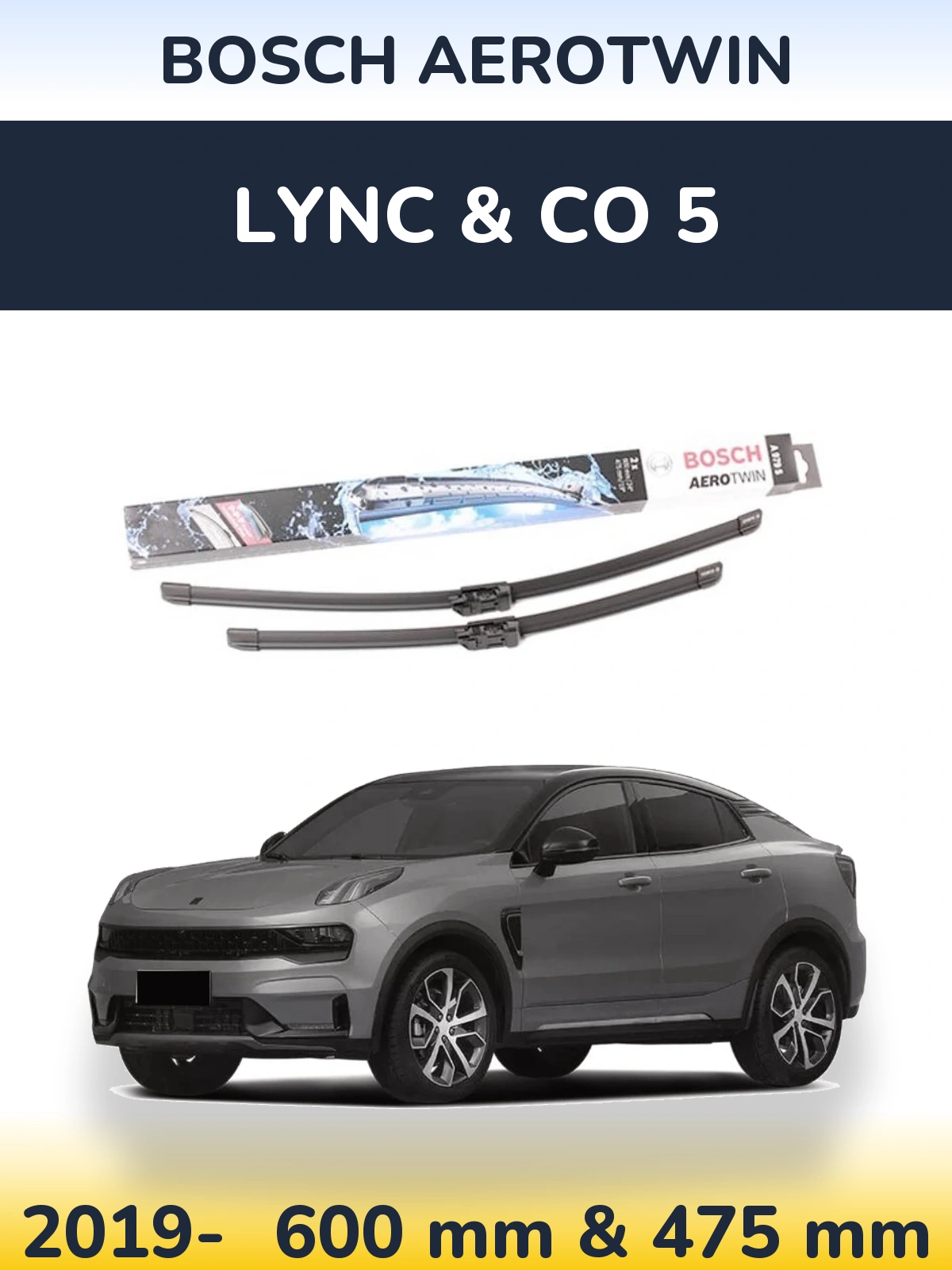 Torkarblad BOSCH AeroTwin för Lync & Co 5