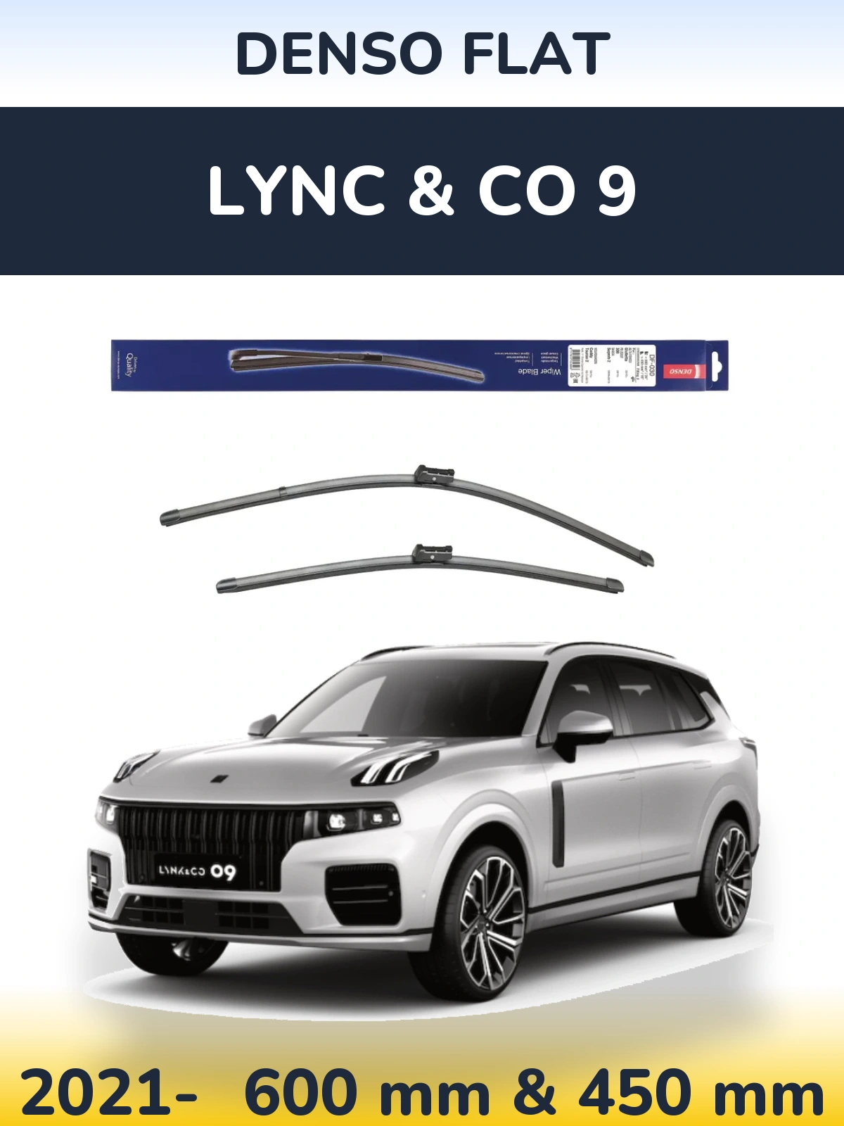 Torkarblad Denso Flat för Lync & Co 9