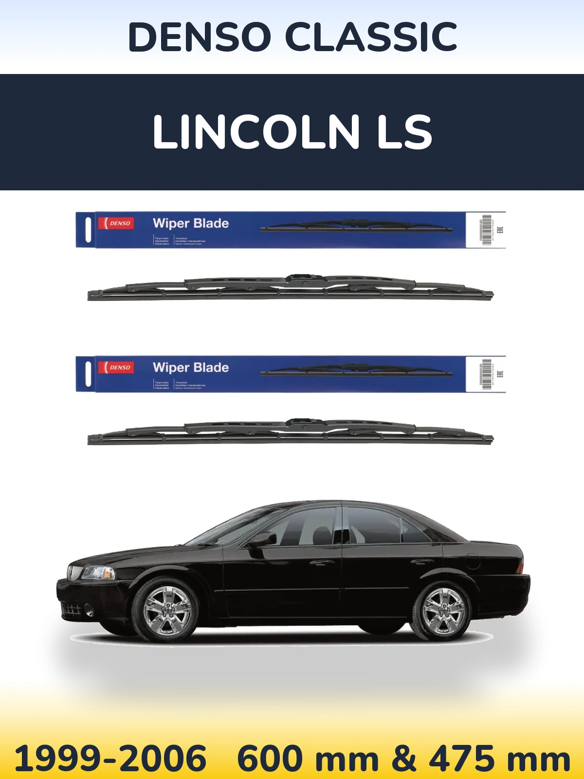 Torkarblad Denso Classic för Lincoln LS