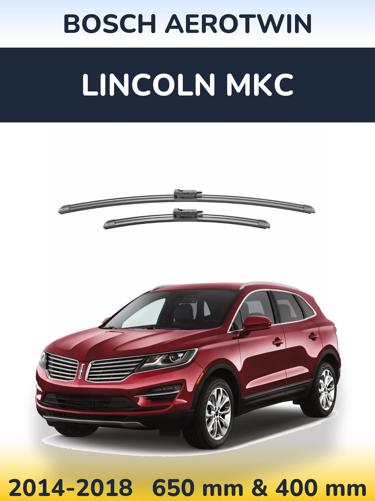 Torkarblad BOSCH AeroTwin för Lincoln MKC