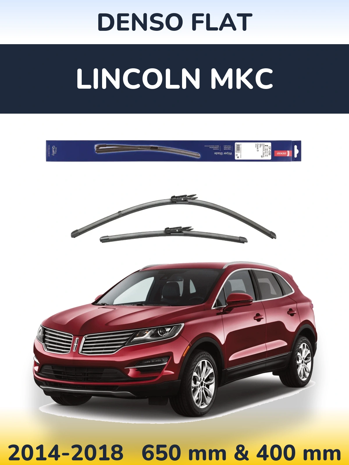 Torkarblad Denso Flat för Lincoln MKC