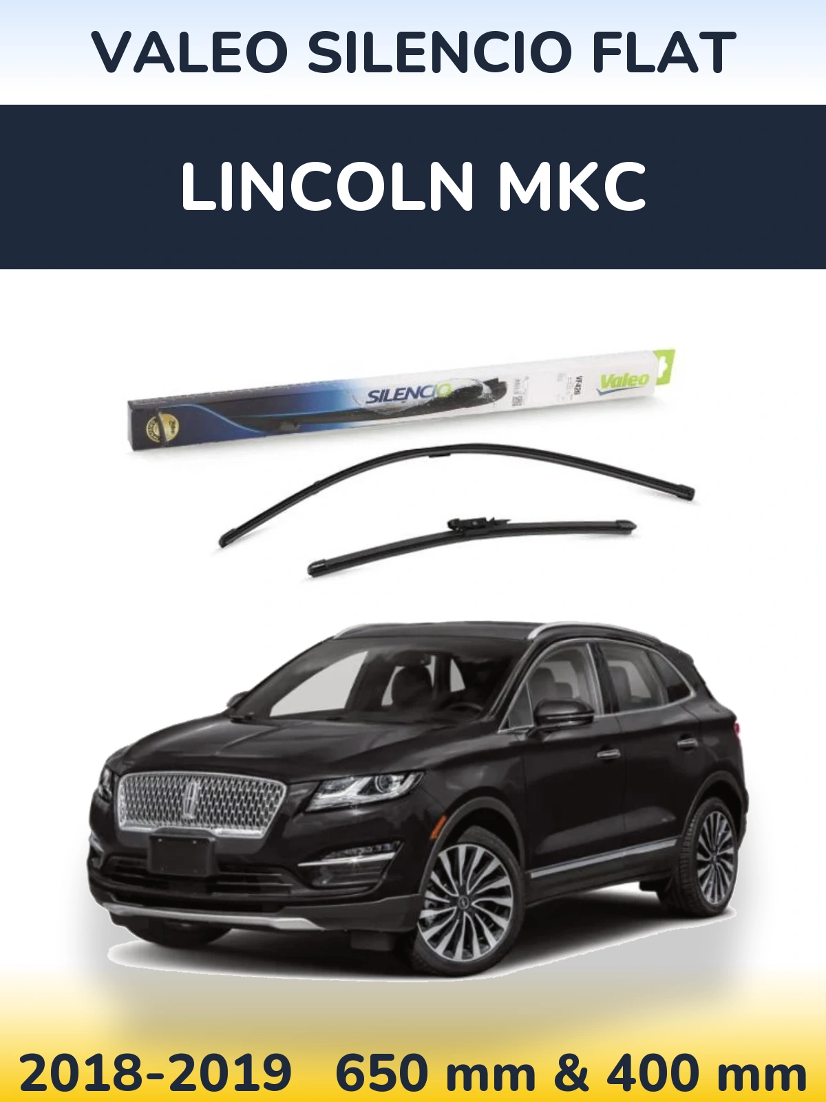 Torkarblad Valeo Silencio Flat för Lincoln MKC