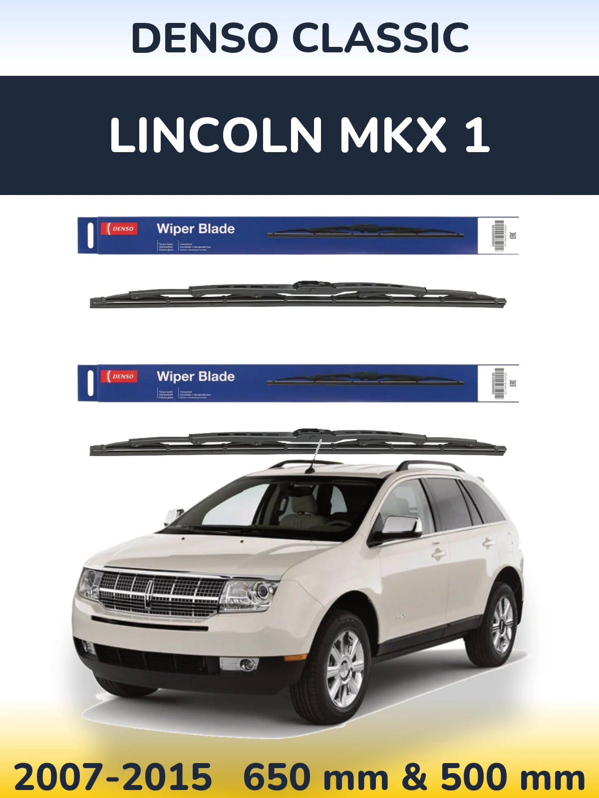 Torkarblad Denso Classic för Lincoln MKX 1