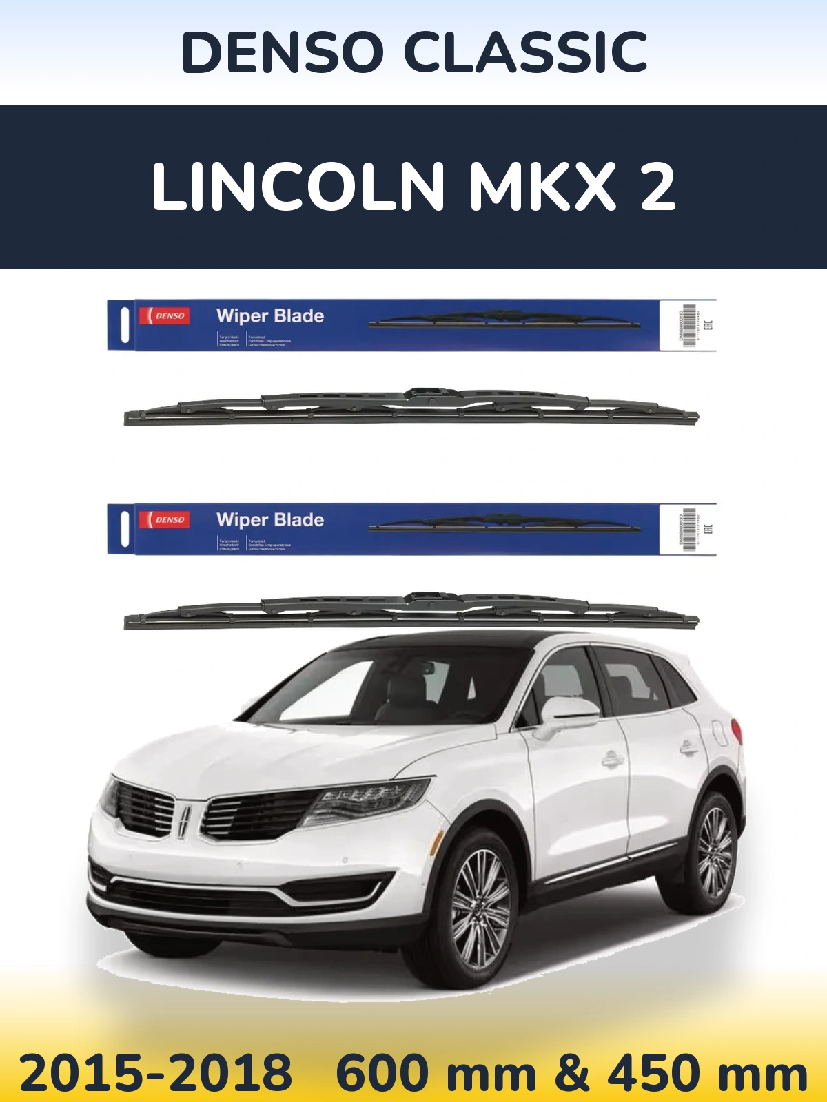 Torkarblad Denso Classic för Lincoln MKX 2