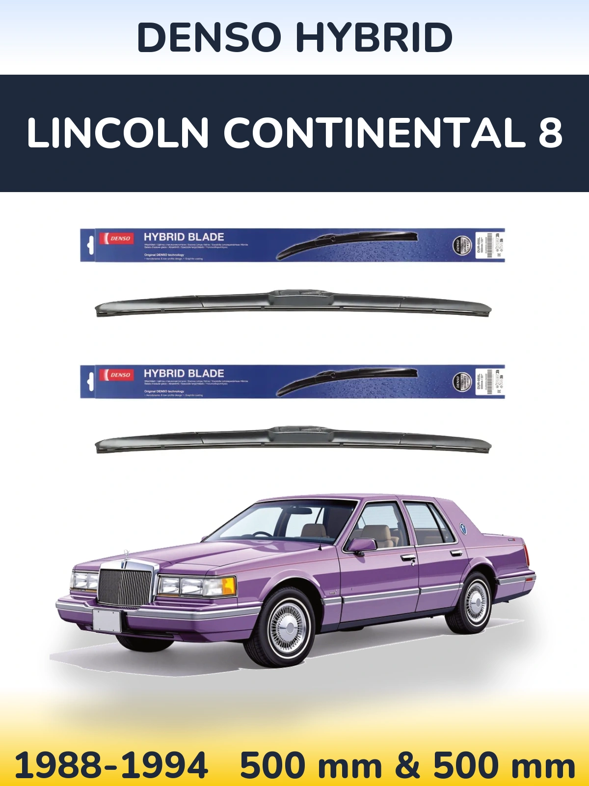 Torkarblad Denso Hybrid för Lincoln Continental 8