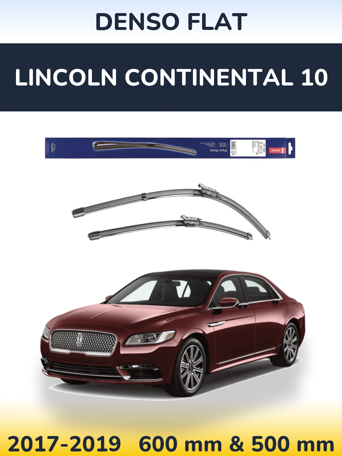 Torkarblad Denso Flat för Lincoln Continental 10