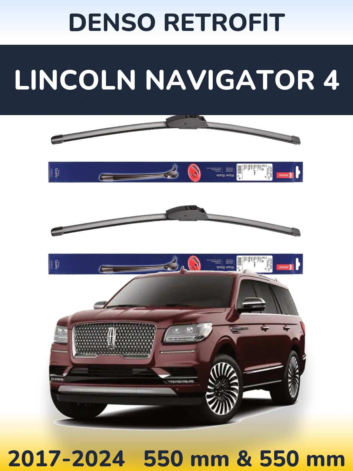 Torkarblad Denso Retrofit för Lincoln Navigator 4