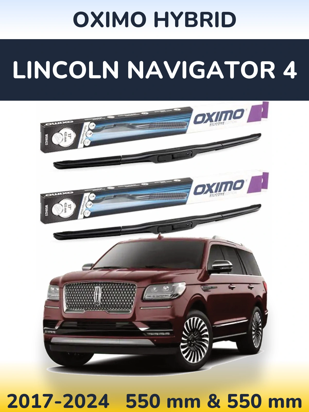 Torkarblad Oximo Hybrid för Lincoln Navigator 4