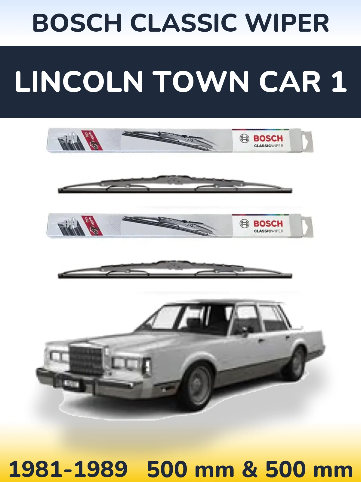 Torkarblad BOSCH Classic Wiper för Lincoln Town Car 1
