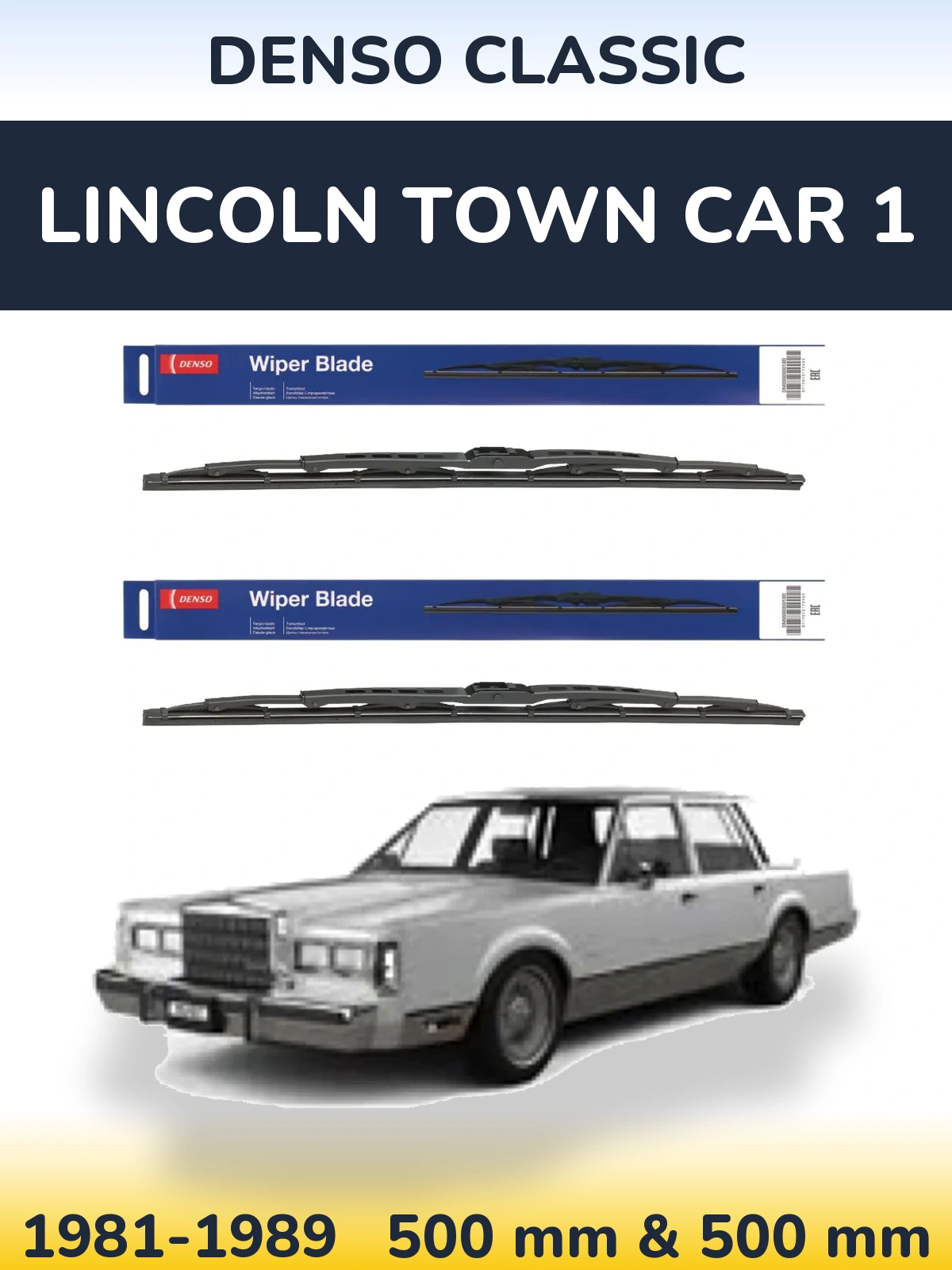 Torkarblad Denso Classic för Lincoln Town Car 1