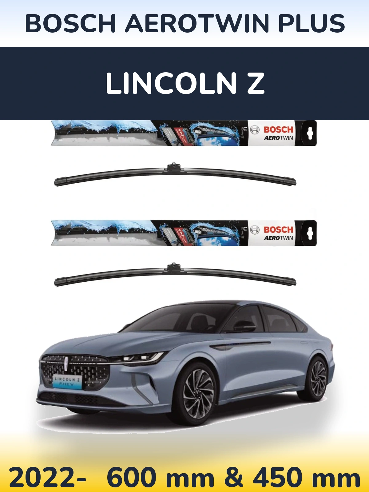 Torkarblad BOSCH AeroTwin Plus för Lincoln Z