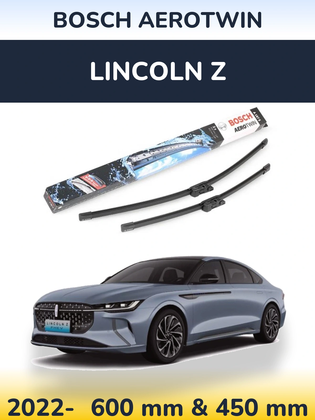 Torkarblad BOSCH AeroTwin för Lincoln Z
