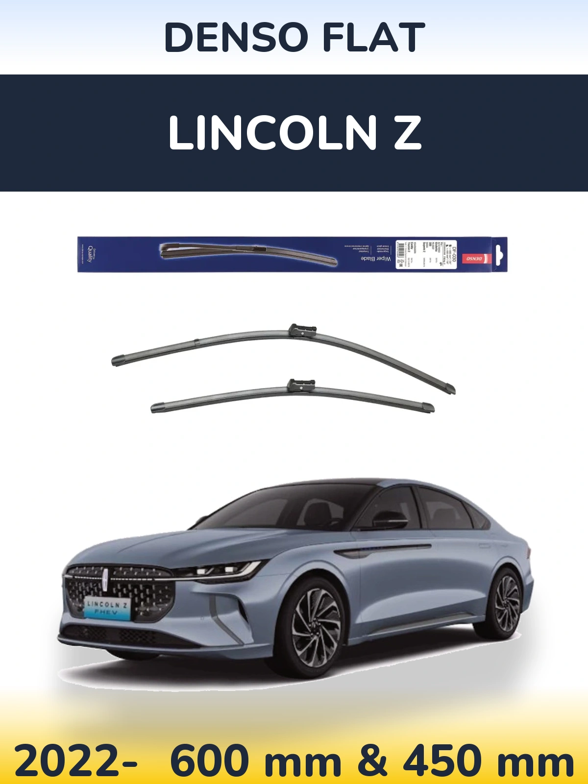 Torkarblad Denso Flat för Lincoln Z