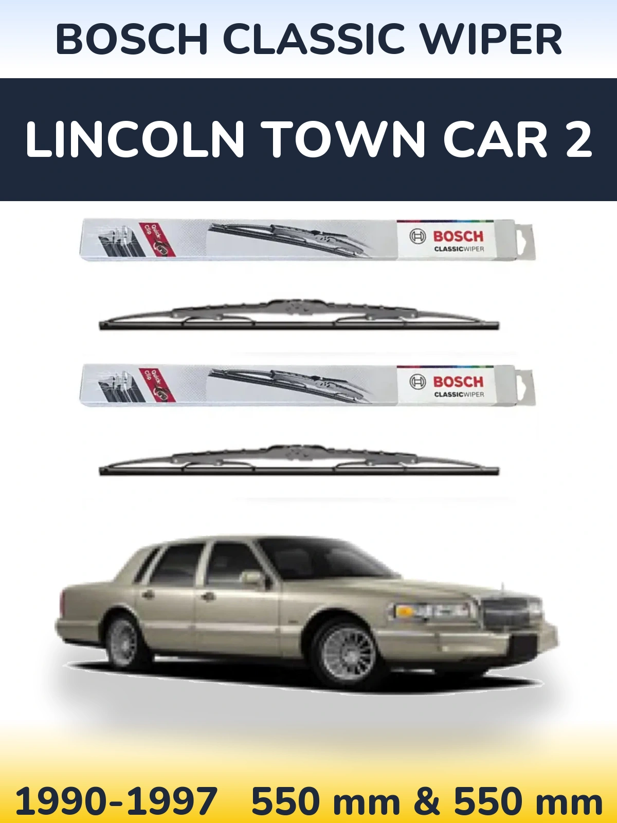 Torkarblad BOSCH Classic Wiper för Lincoln Town Car 2