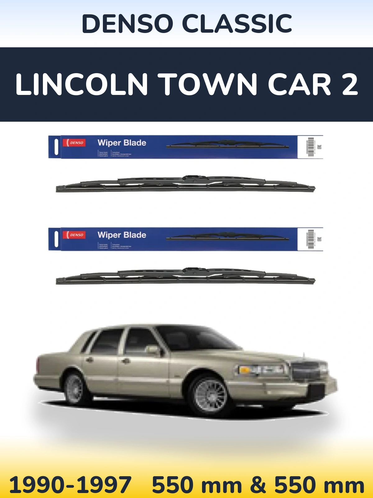 Torkarblad Denso Classic för Lincoln Town Car 2