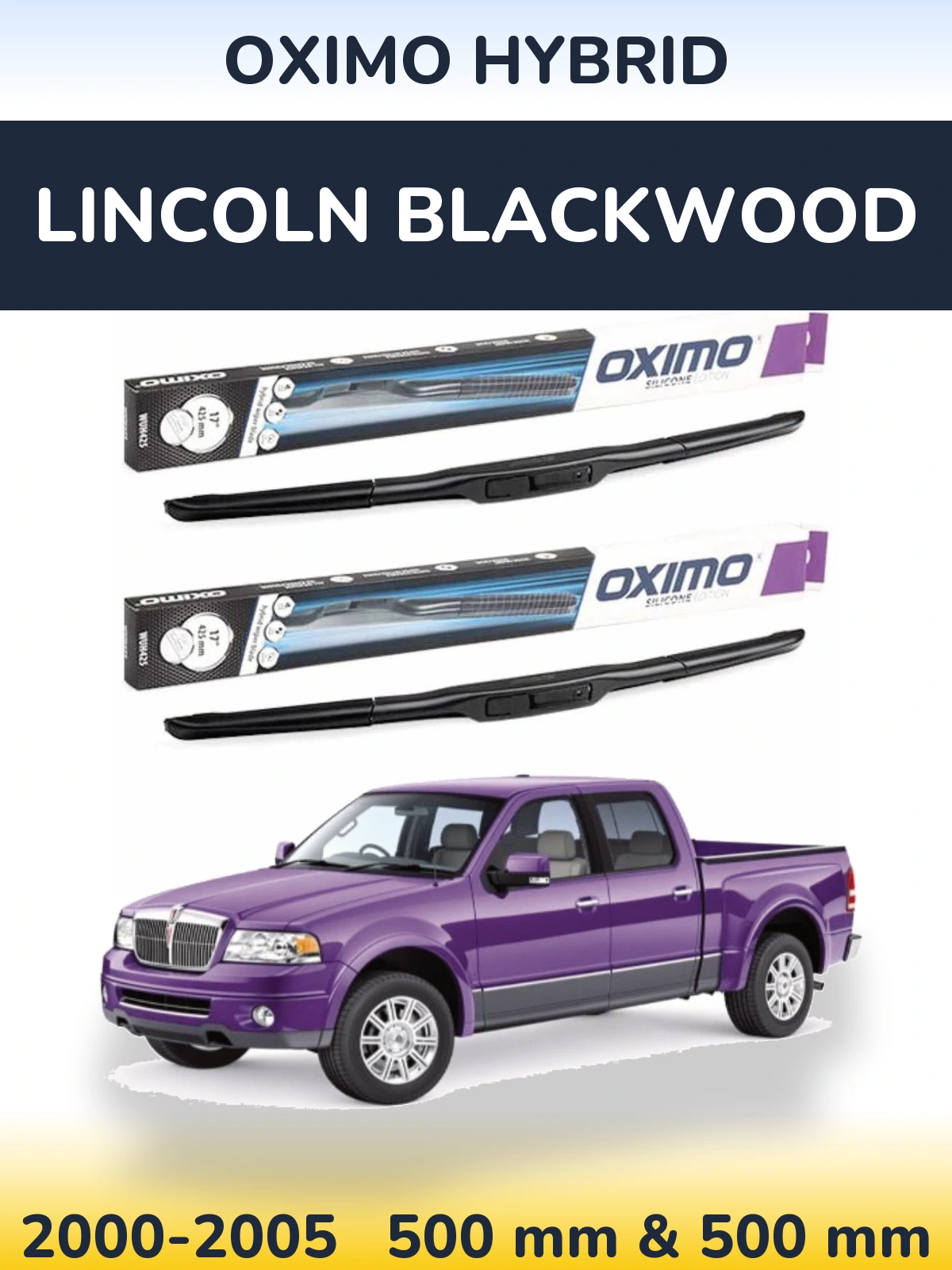 Torkarblad Oximo Hybrid för Lincoln Blackwood