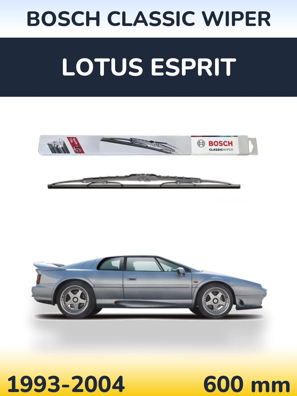 Torkarblad BOSCH Classic Wiper för Lotus Esprit