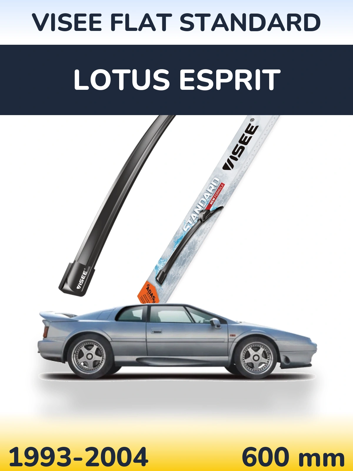 Передний дворник VISEE FLAT STANDARD 600 мм для Lotus Esprit 1993-2004