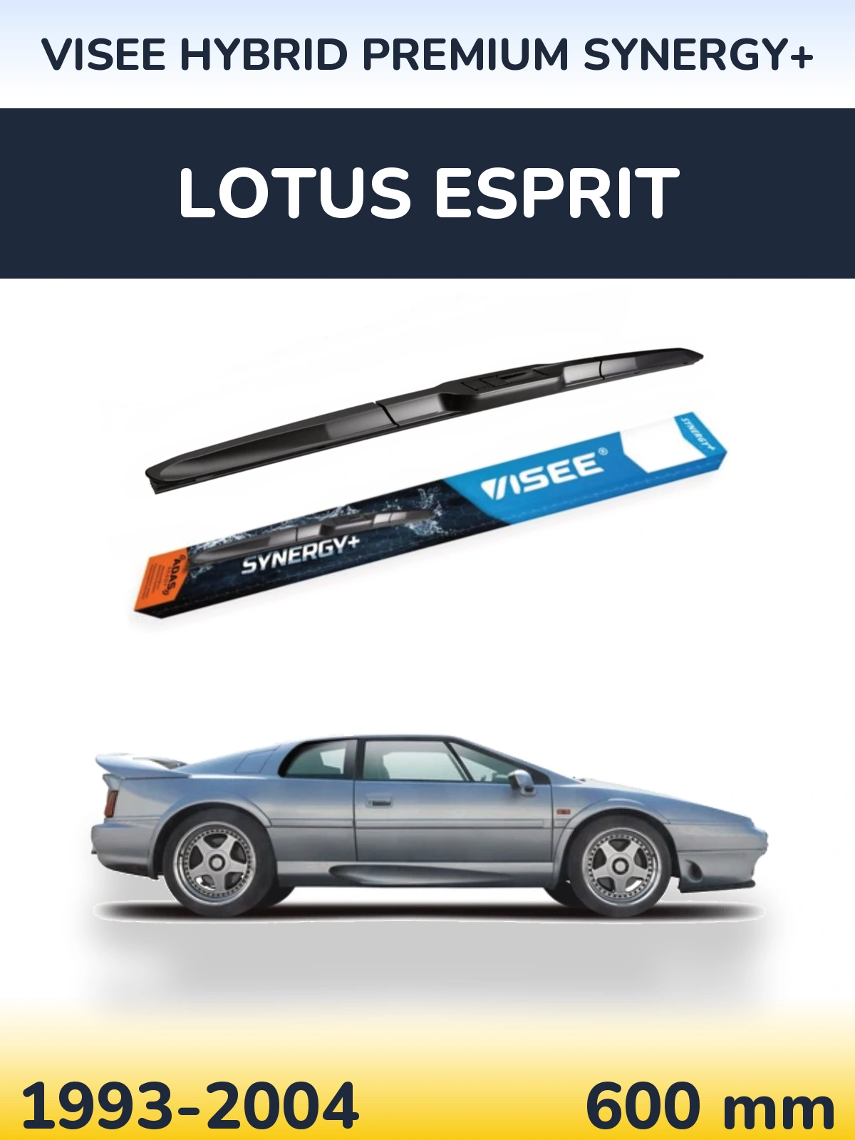 Передний дворник VISEE HYBRID PREMIUM SYNERGY+ 600 мм для Lotus Esprit 1993-2004