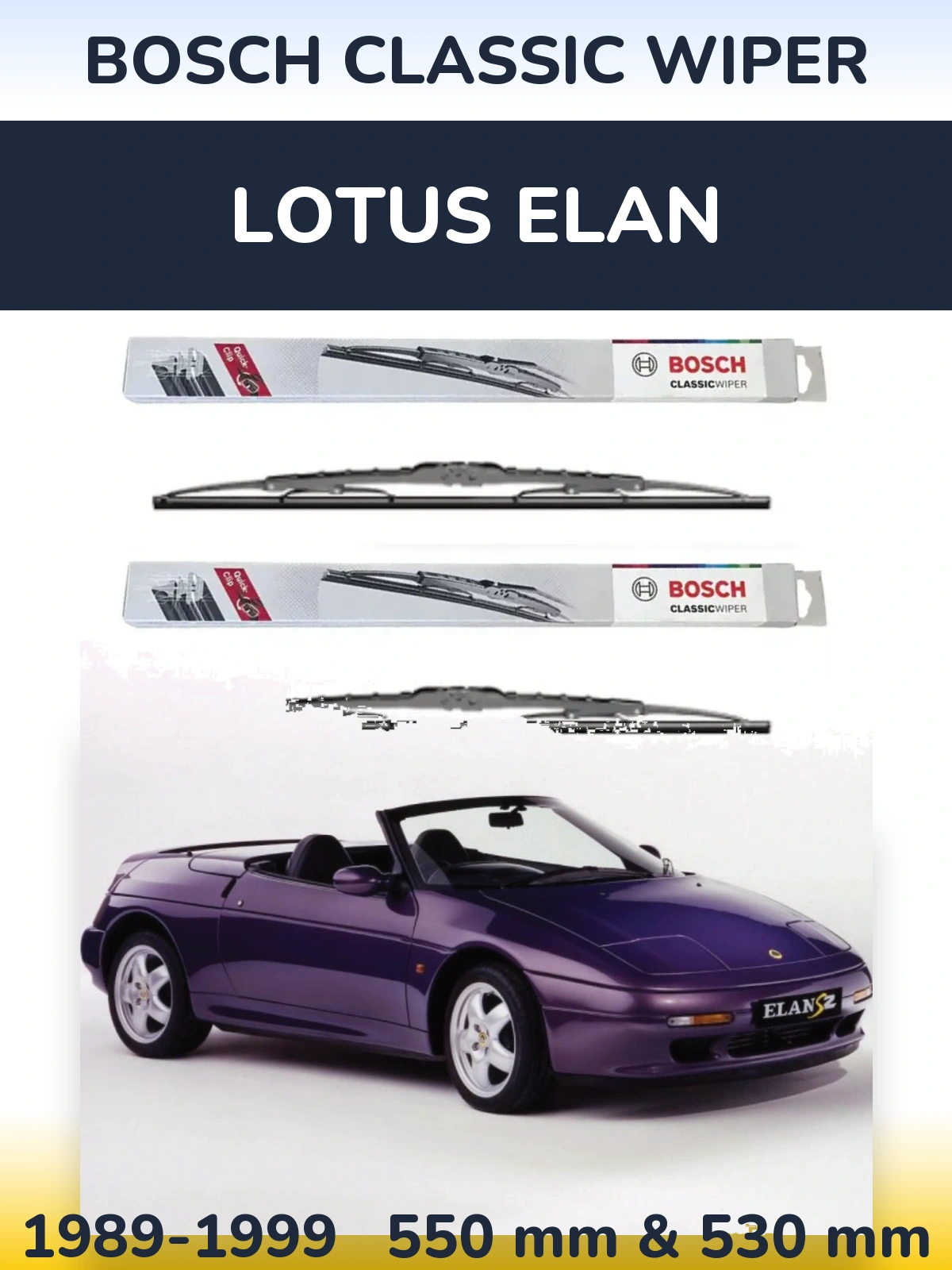 Torkarblad BOSCH Classic Wiper för Lotus Elan