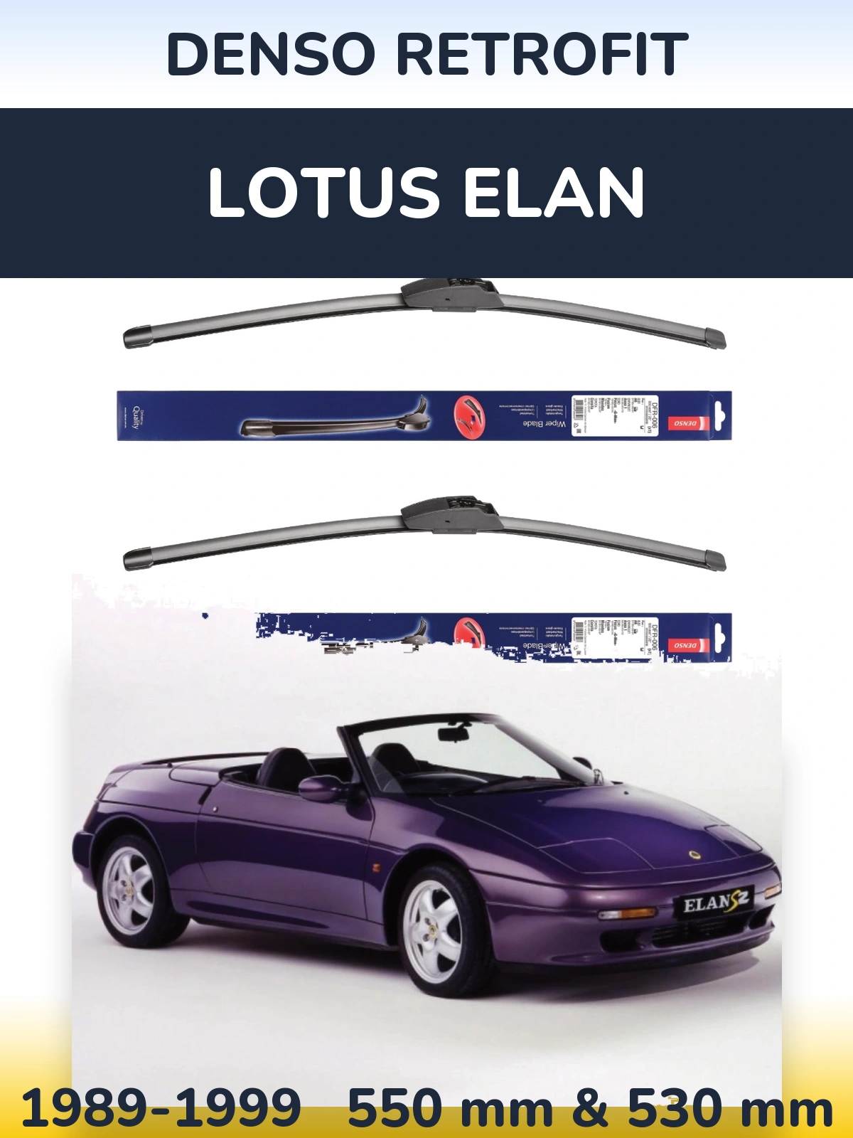 Torkarblad Denso Retrofit för Lotus Elan