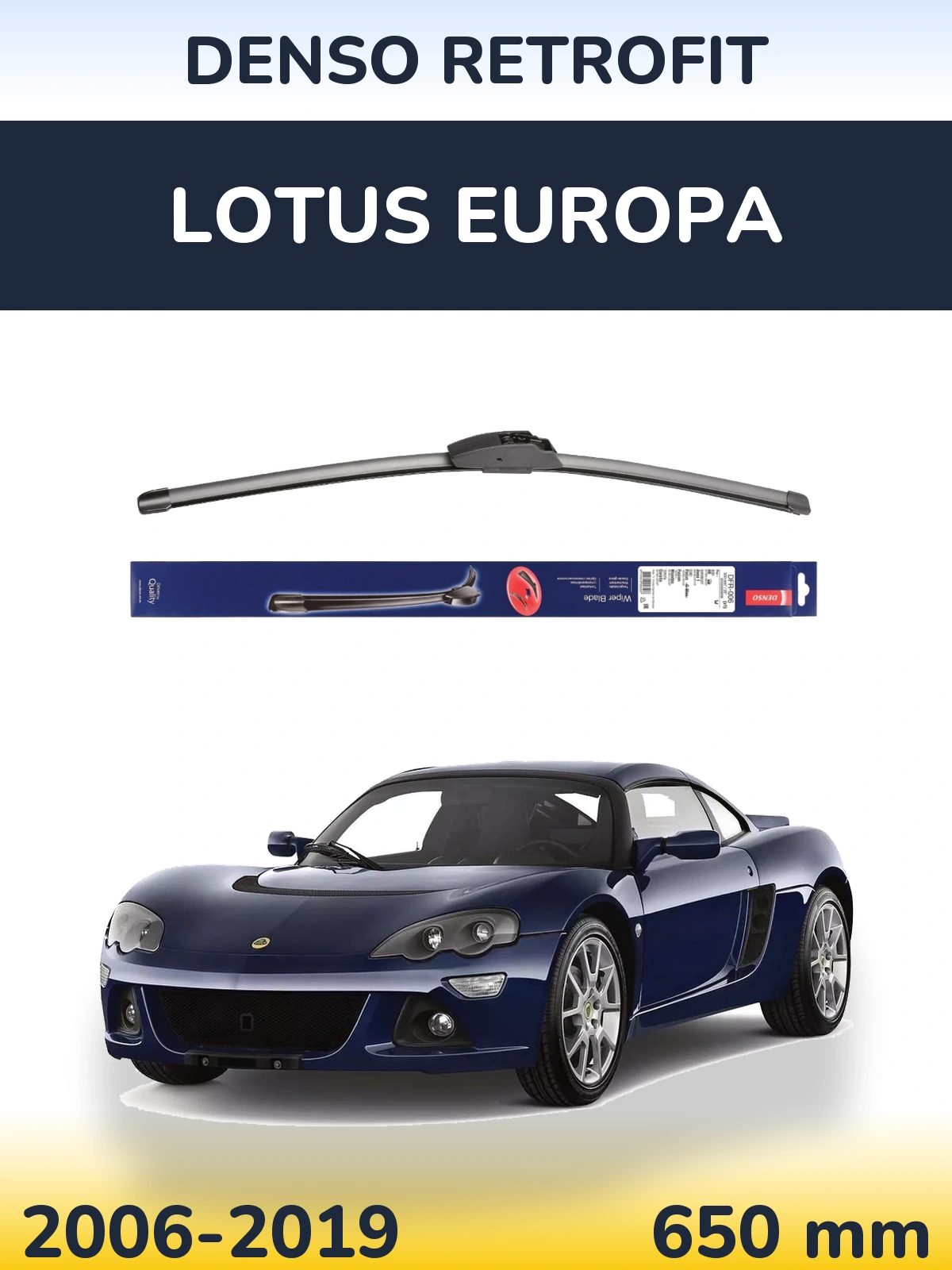 Torkarblad Denso Retrofit för Lotus Europa