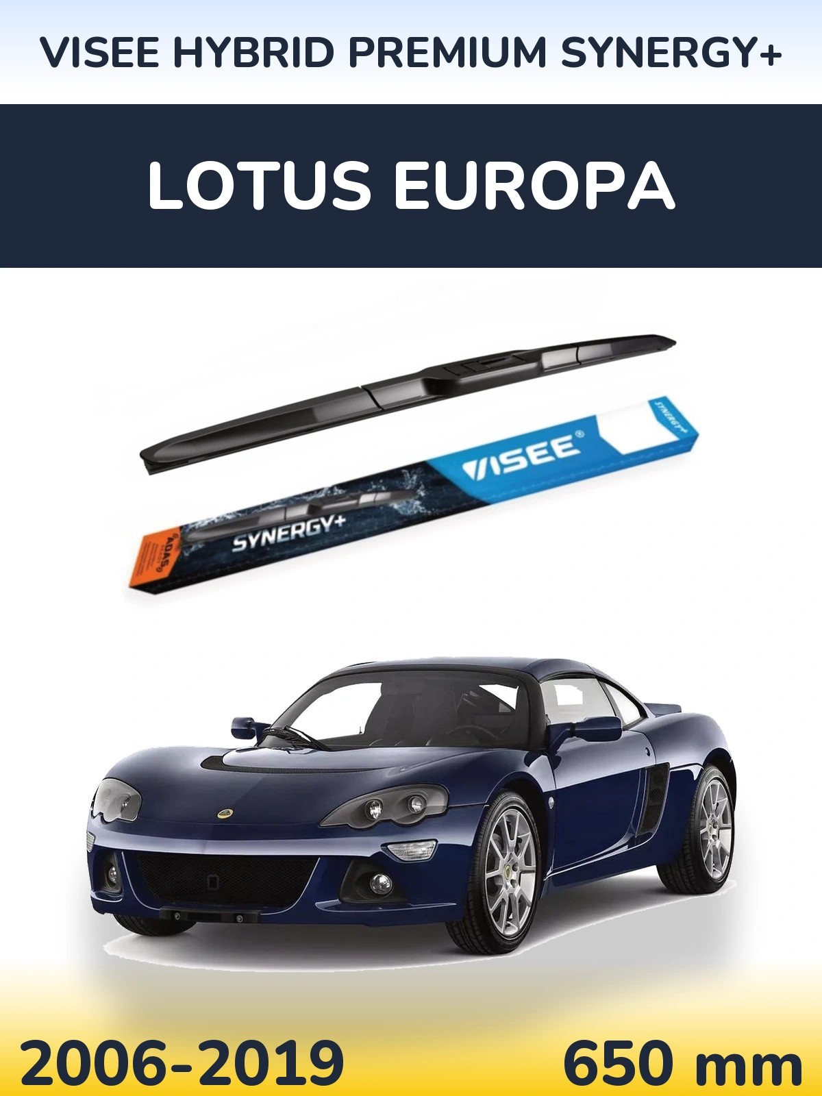 Torkarblad VISEE HYBRID PREMIUM SYNERGY+ för Lotus Europa