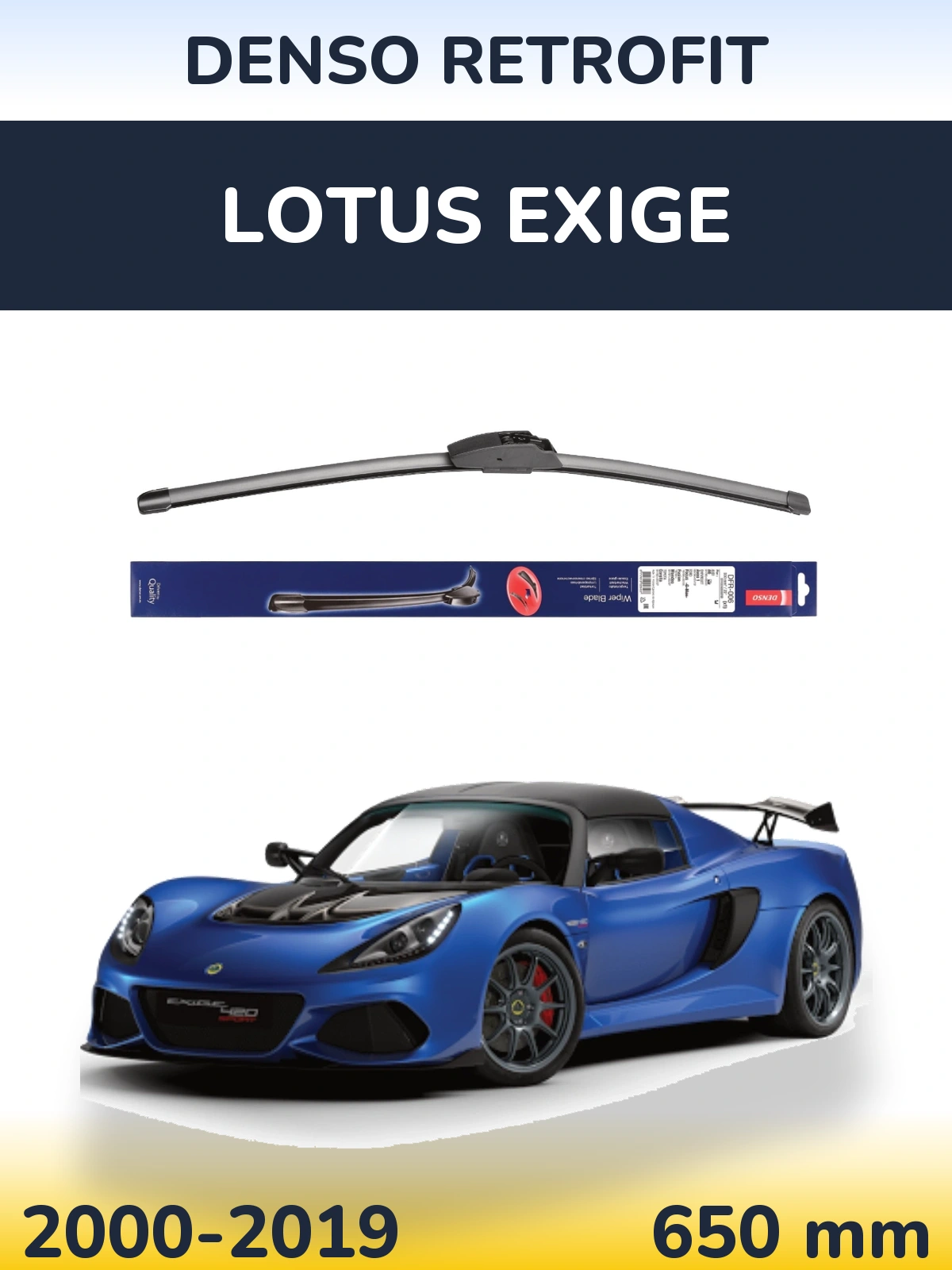 Torkarblad Denso Retrofit för Lotus Exige