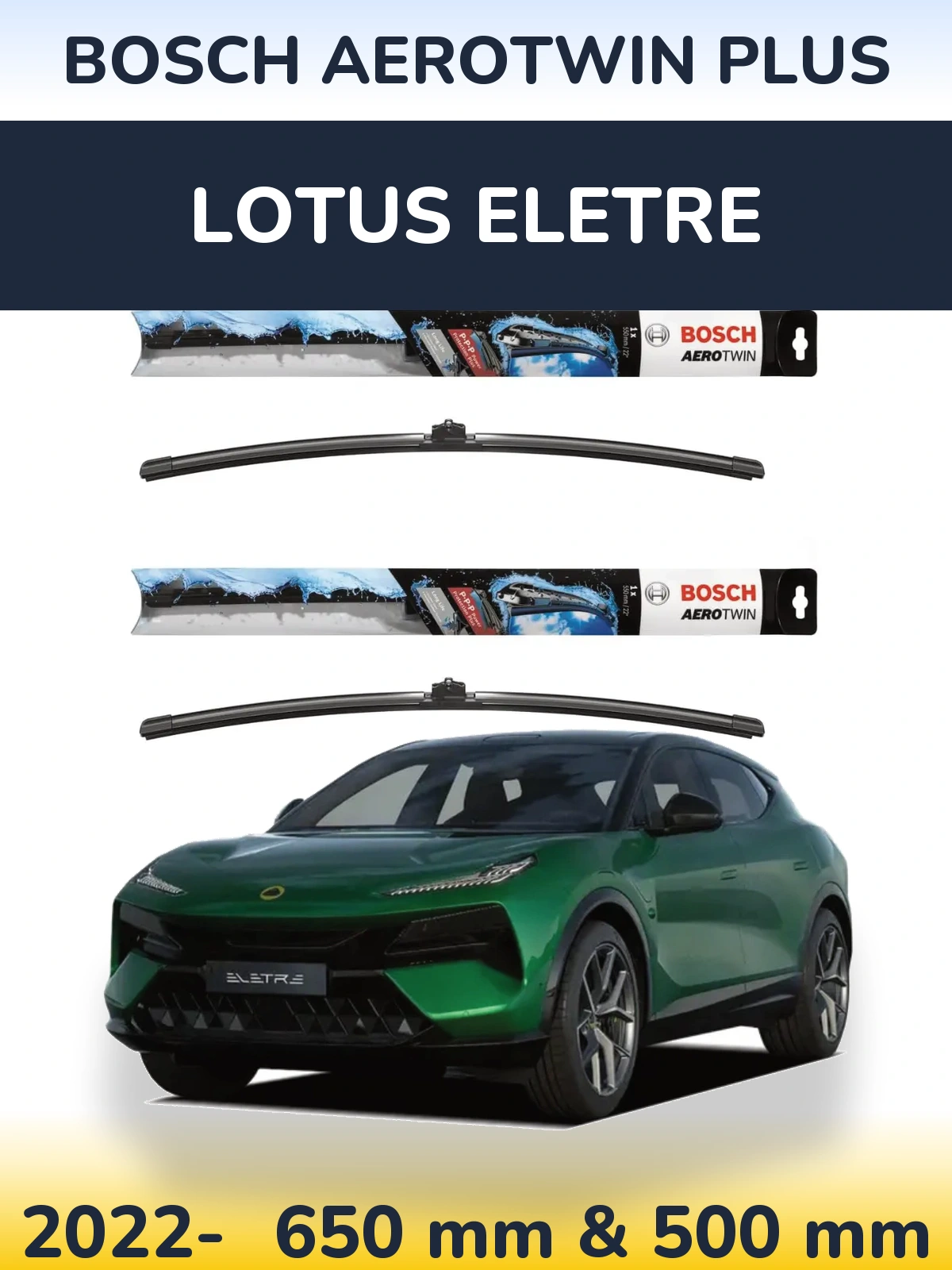 Torkarblad BOSCH AeroTwin Plus för Lotus Eletre