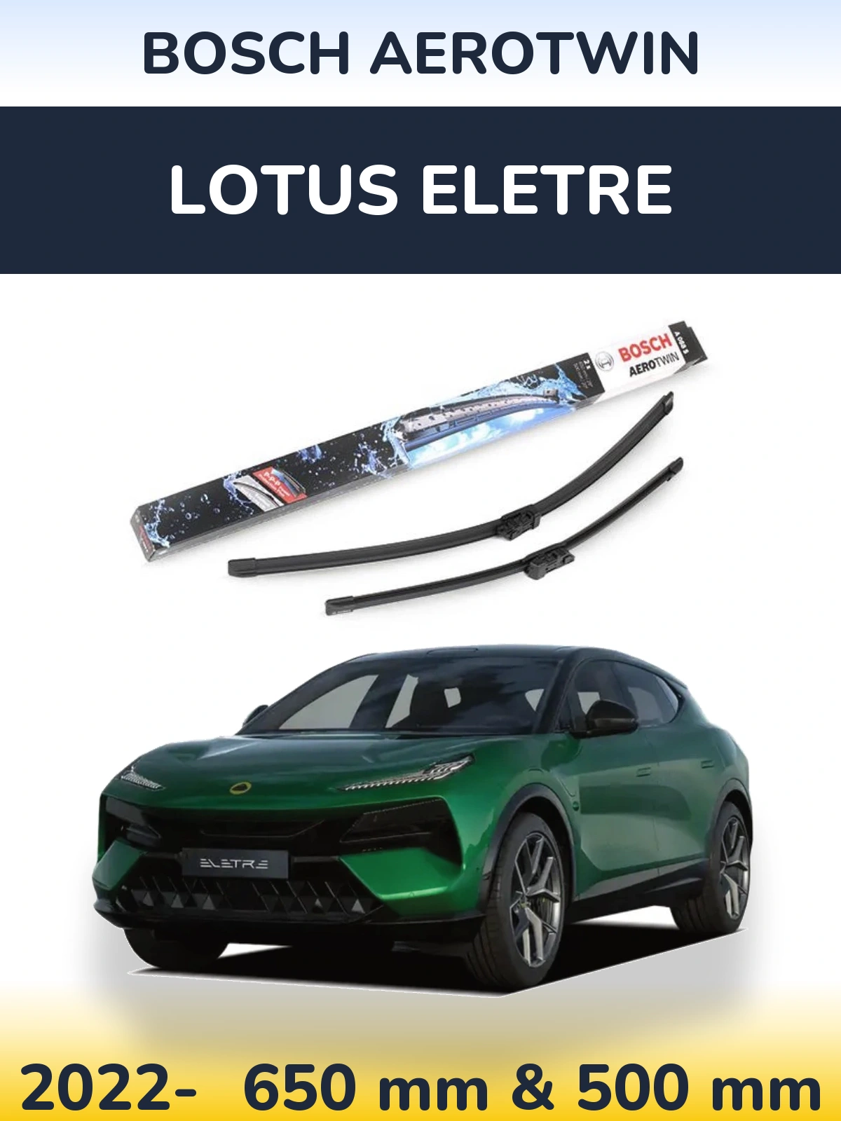 Torkarblad BOSCH AeroTwin för Lotus Eletre