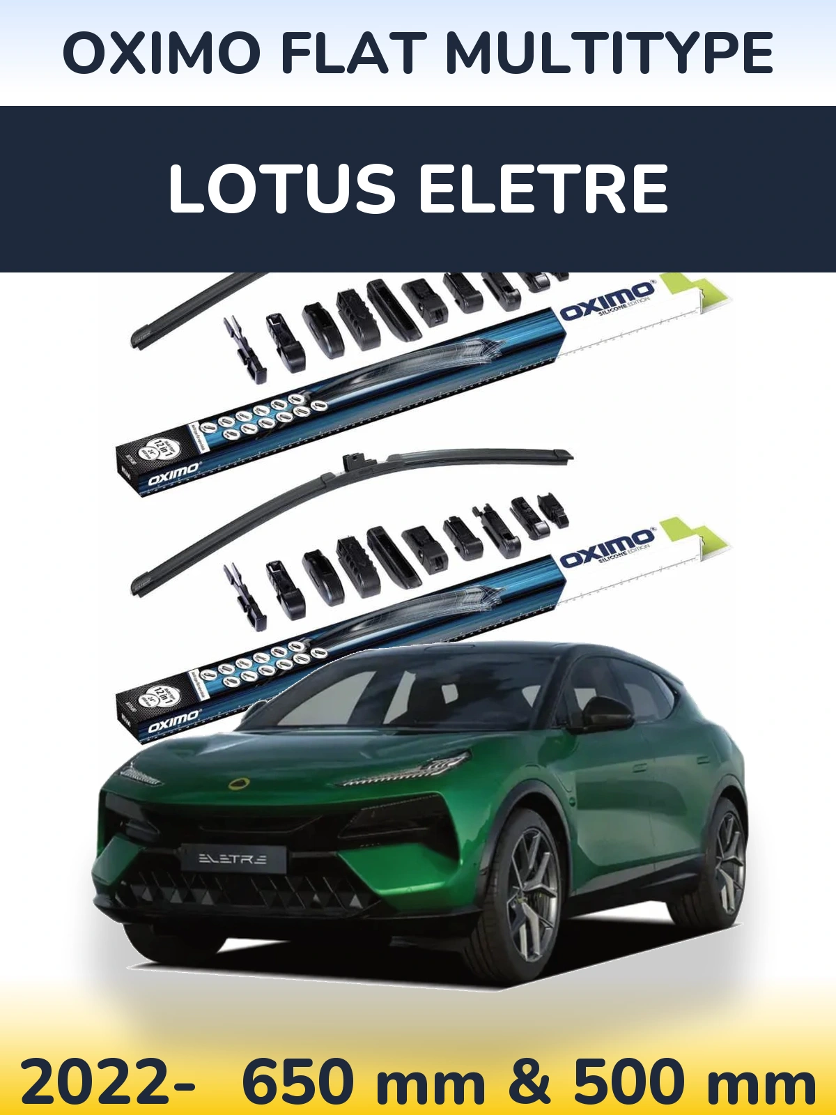 Torkarblad Oximo Flat MultiType för Lotus Eletre